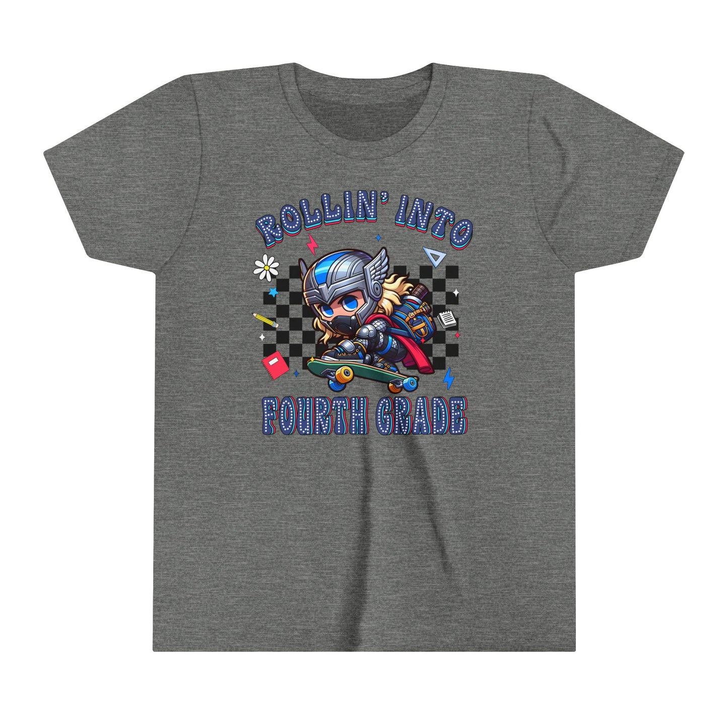 THOR - Rollin' Into 4th Grade Youth Short Sleeve Tee