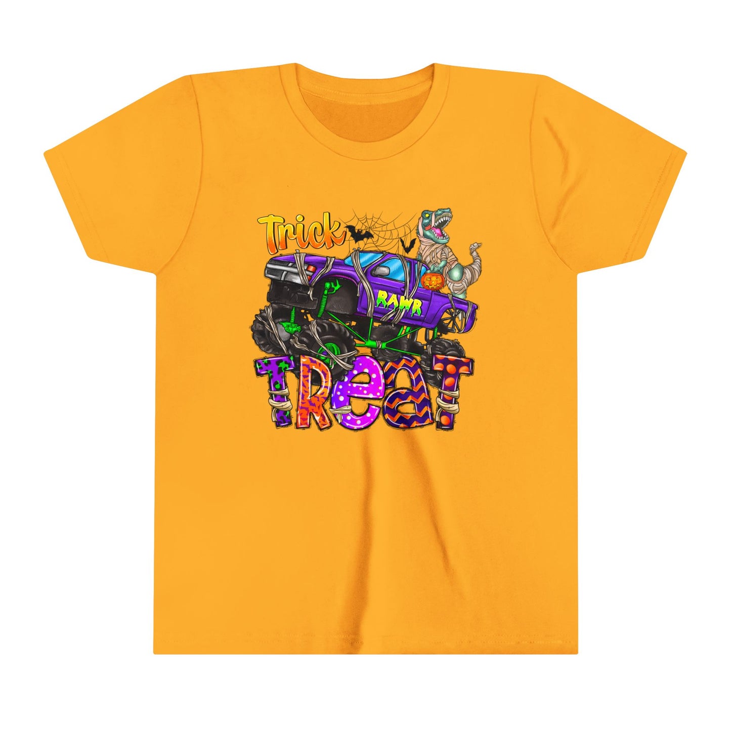 Trick RAWR Treat Youth Short Sleeve Tee