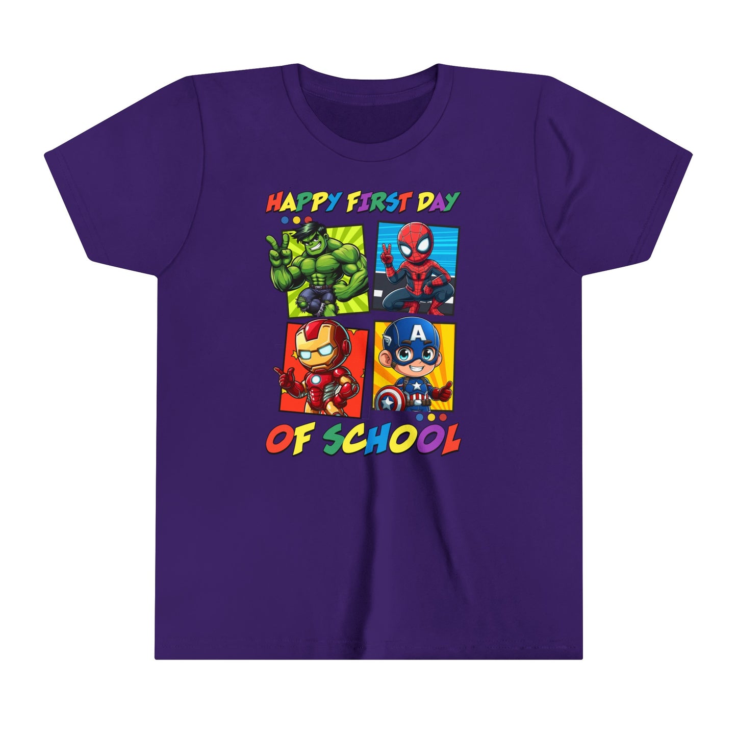 Happy First Day of School Youth Short Sleeve Tee