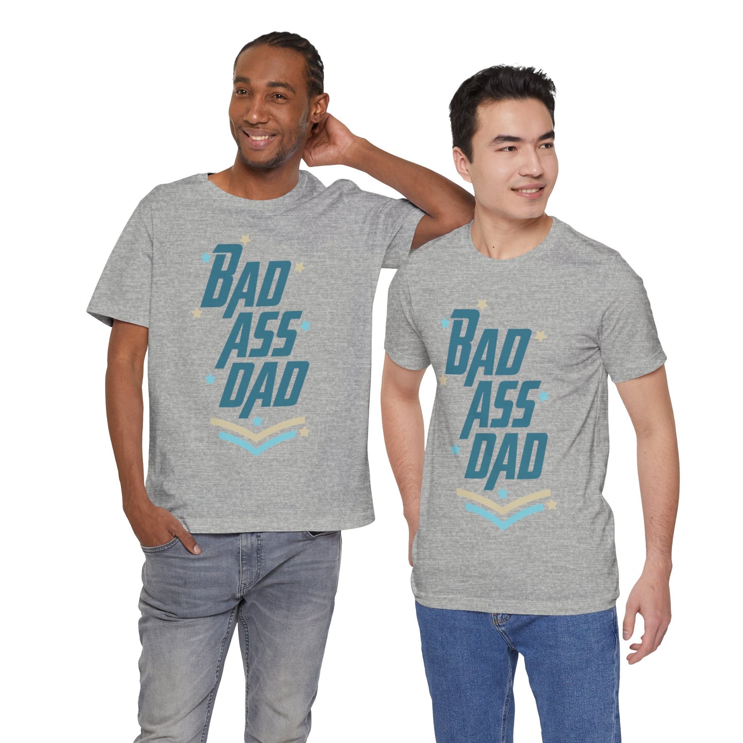 Bad Ass Dad Jersey Short Sleeve Tee
