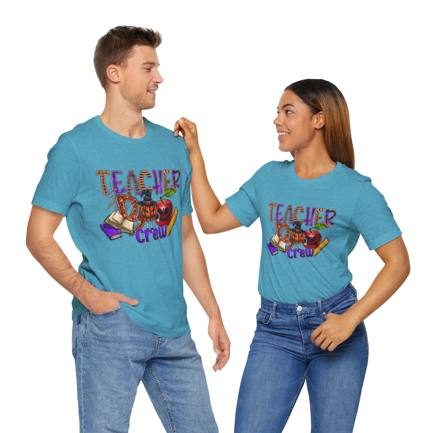 Teacher Boo Crew Jersey Short Sleeve Tee