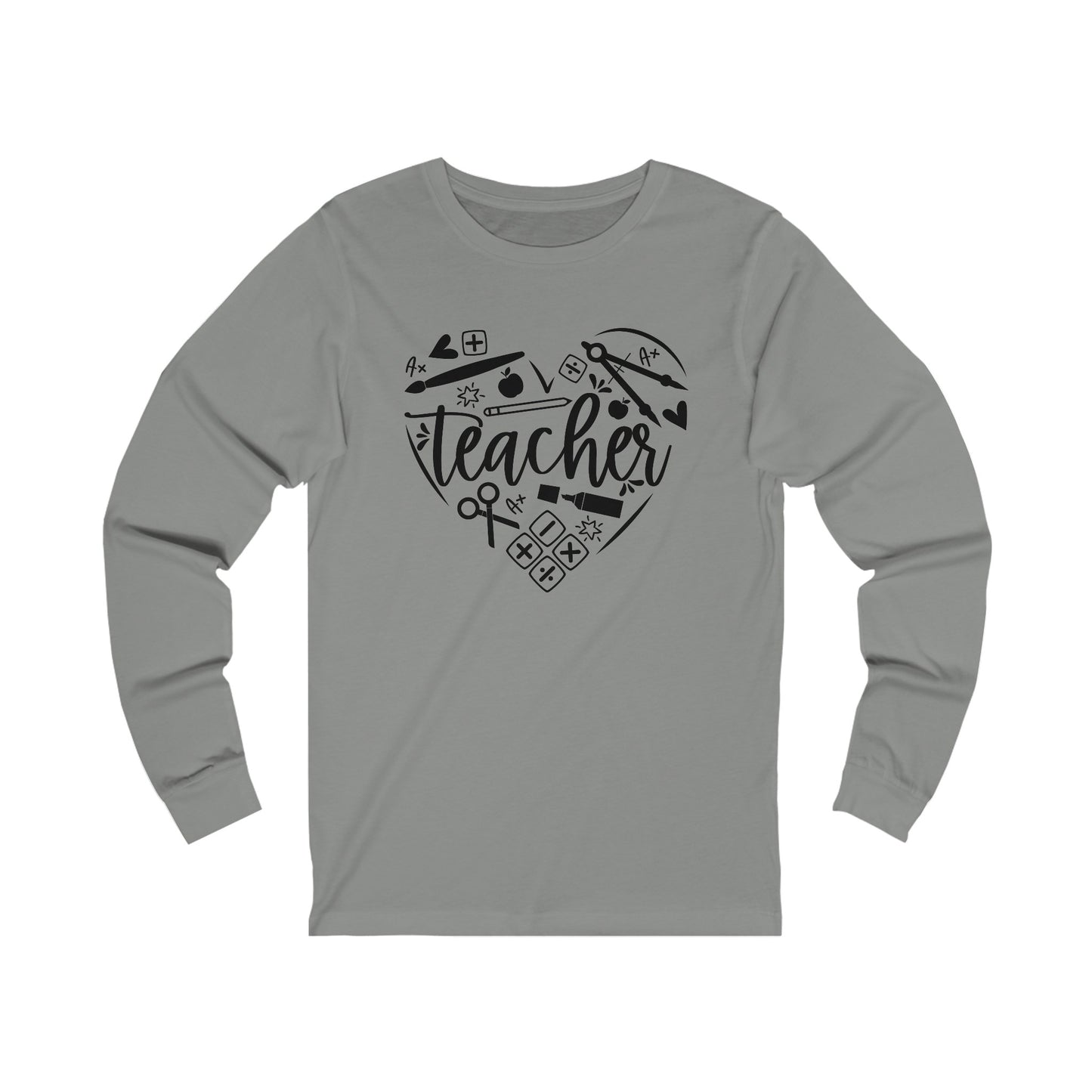 Teacher heart Long sleeve Tshirt