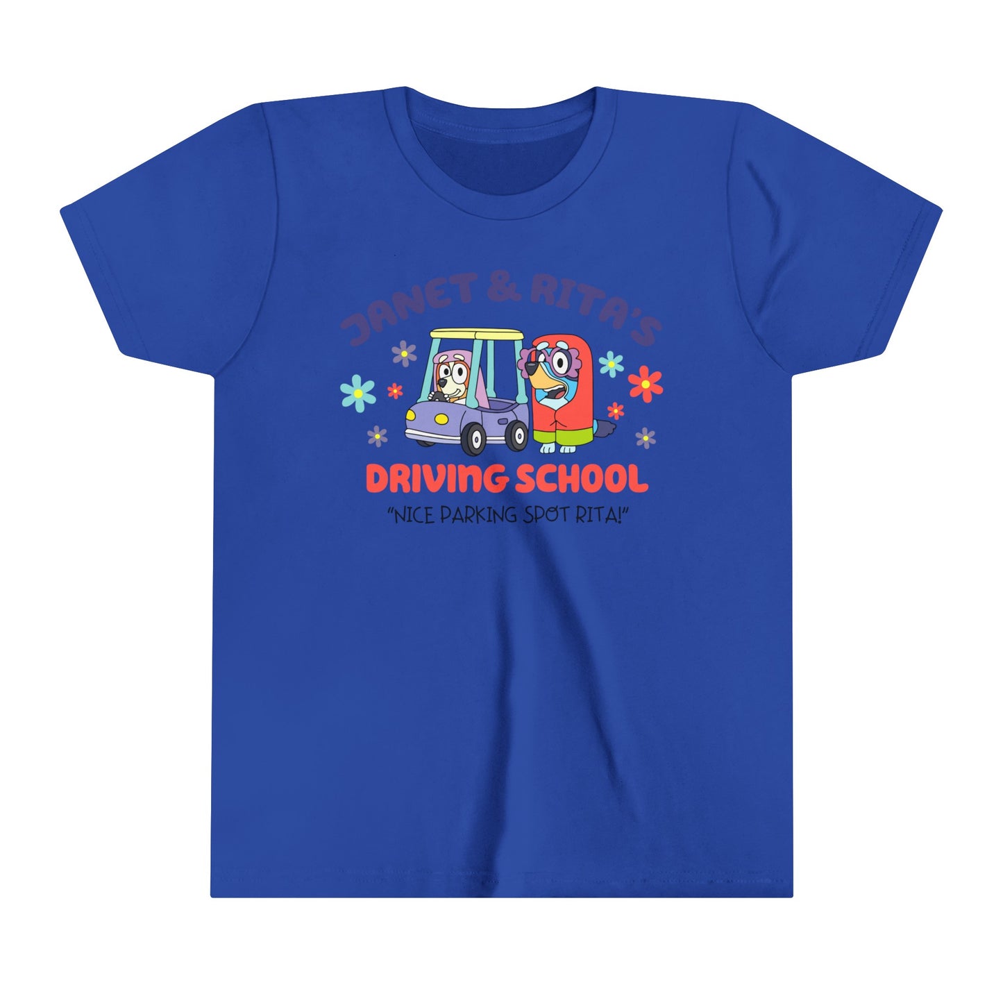 Janet and Rita's Driving School Youth Short Sleeve Tshirt