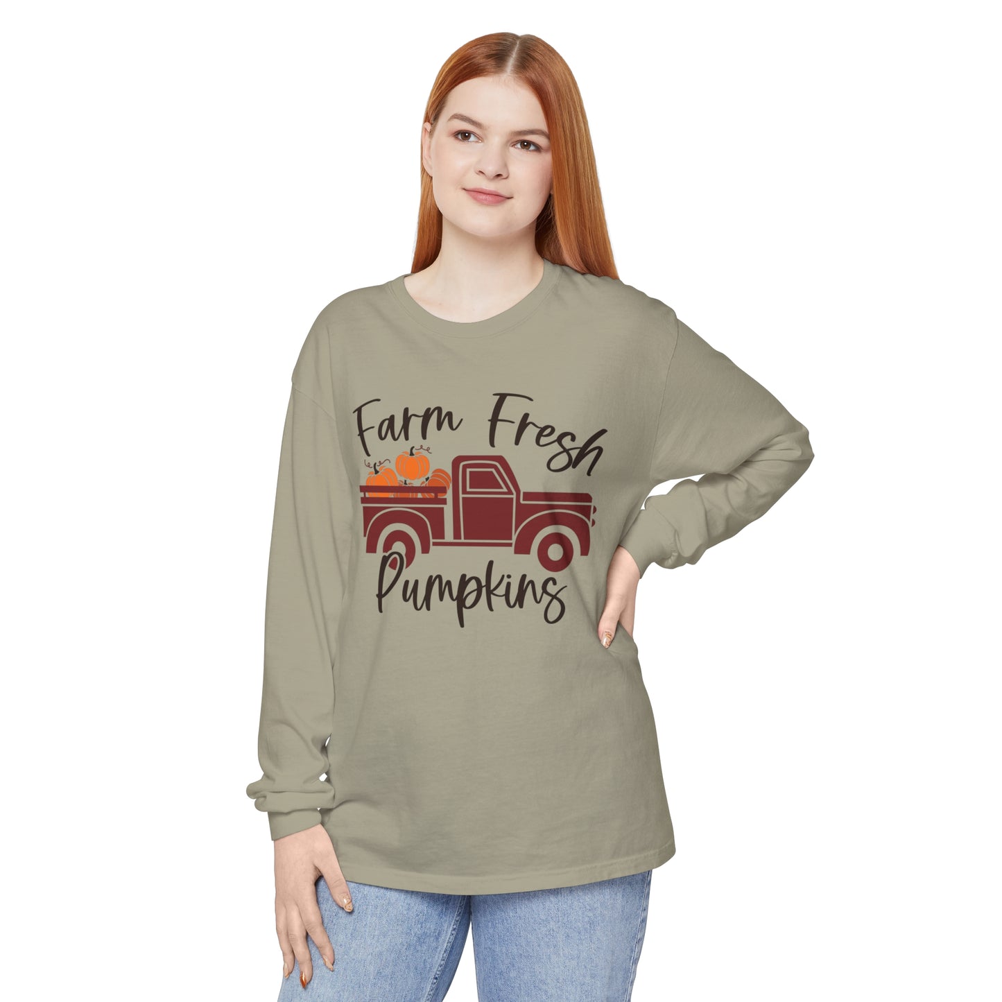 Farm Fresh Pumpkins Long Sleeve T-Shirt