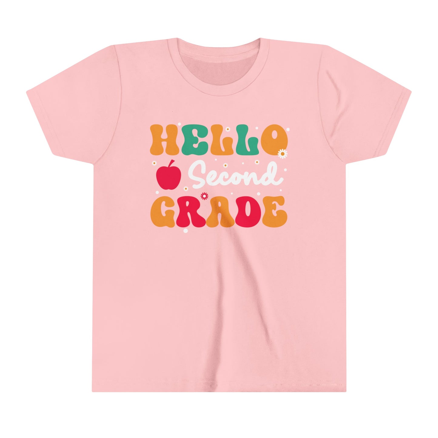 Hello Second Grade Youth Short Sleeve Tee