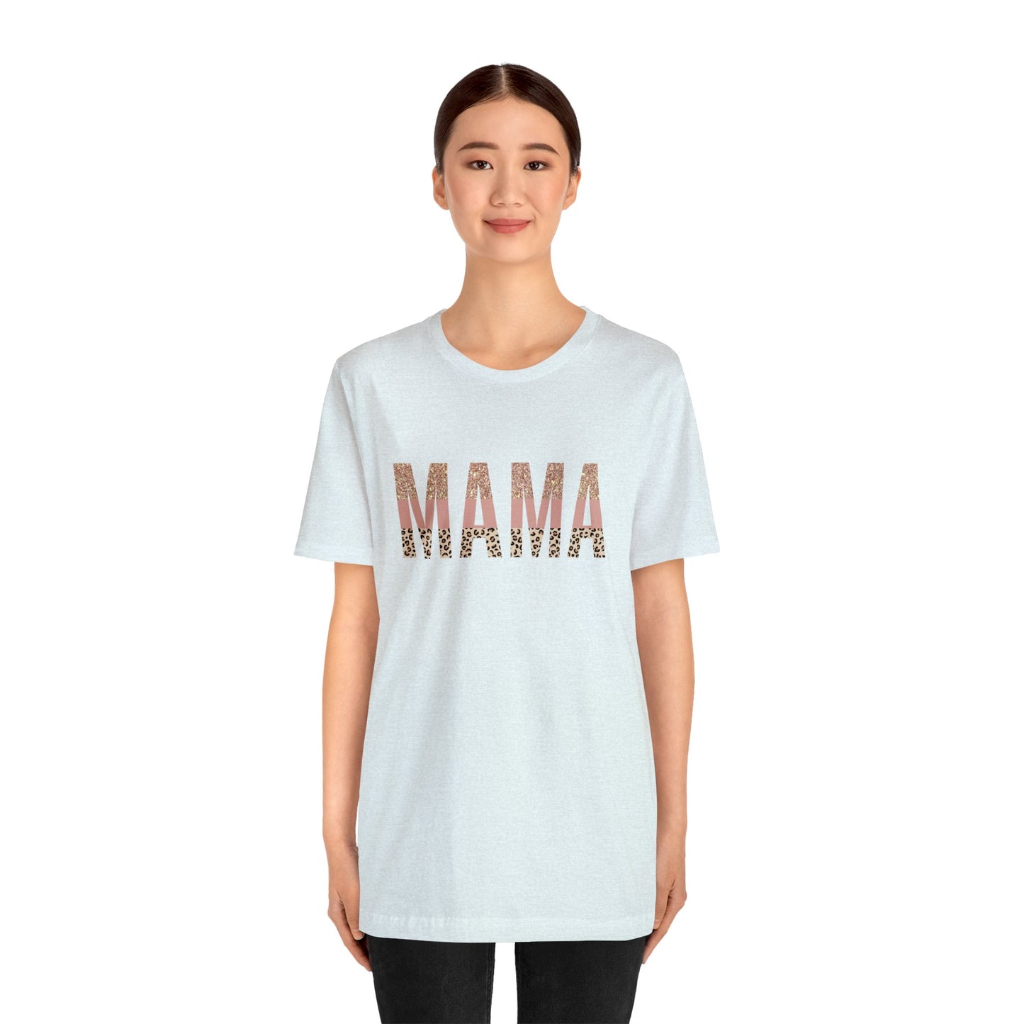 MAMA Leopard print short sleeve tshirt