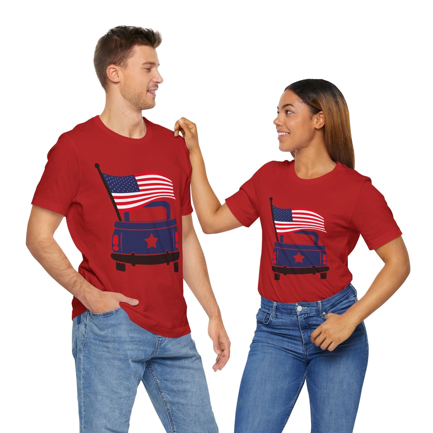 Flag & Truck Jersey Short Sleeve Tee