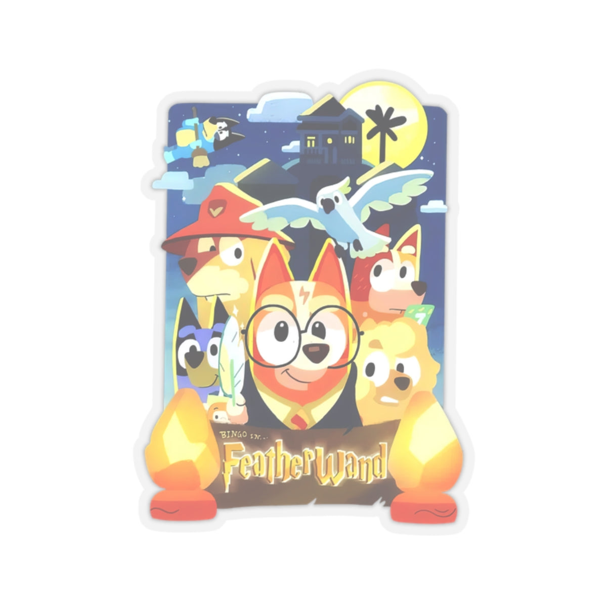 Featherwand Kiss-Cut Stickers