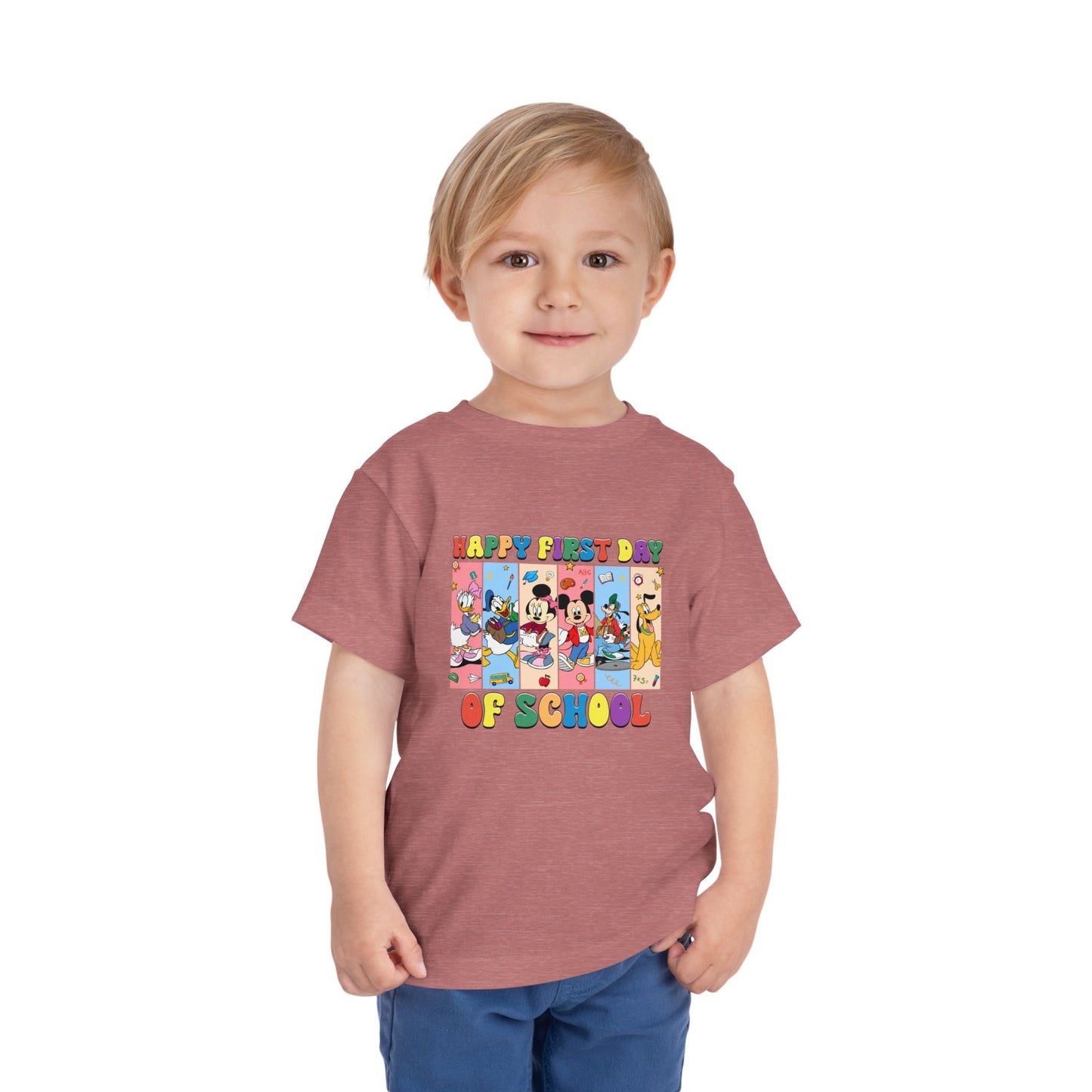 Happy First Day of School Toddler Short Sleeve Tee
