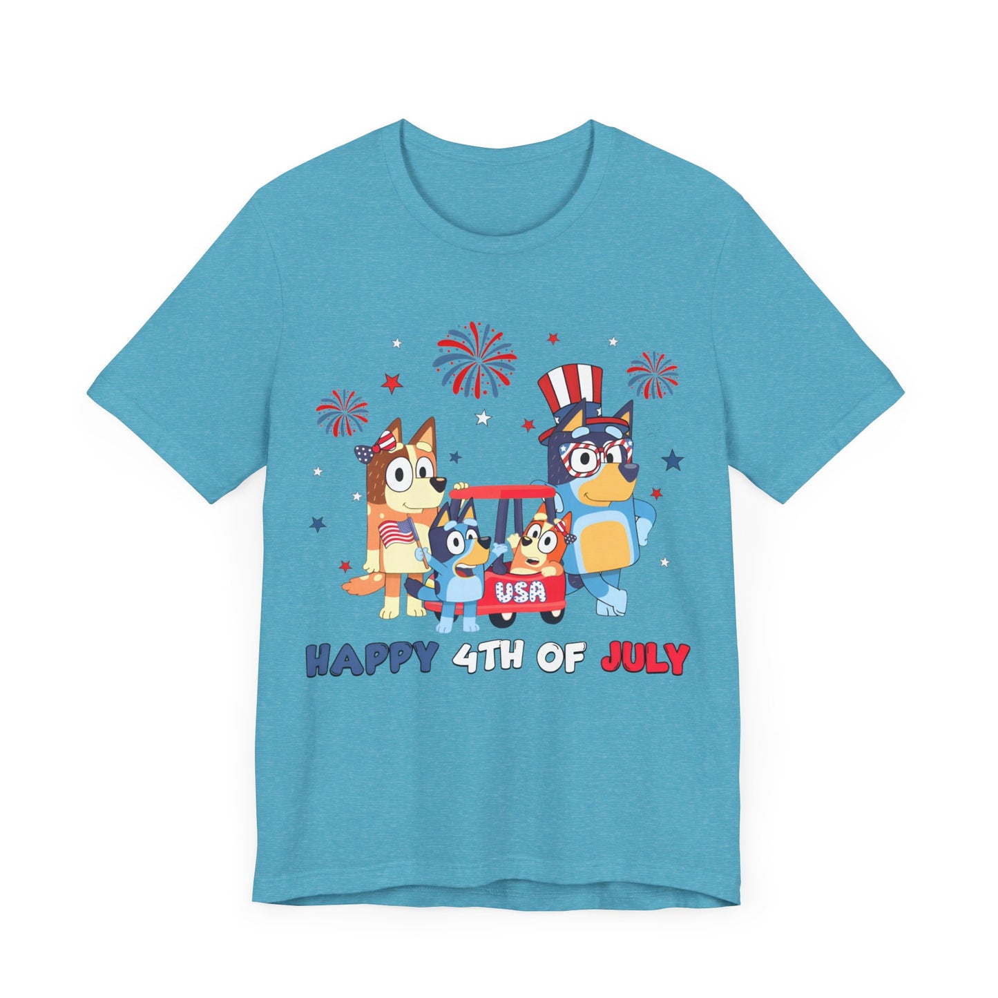 Happy 4th of July Jersey Short Sleeve Tee