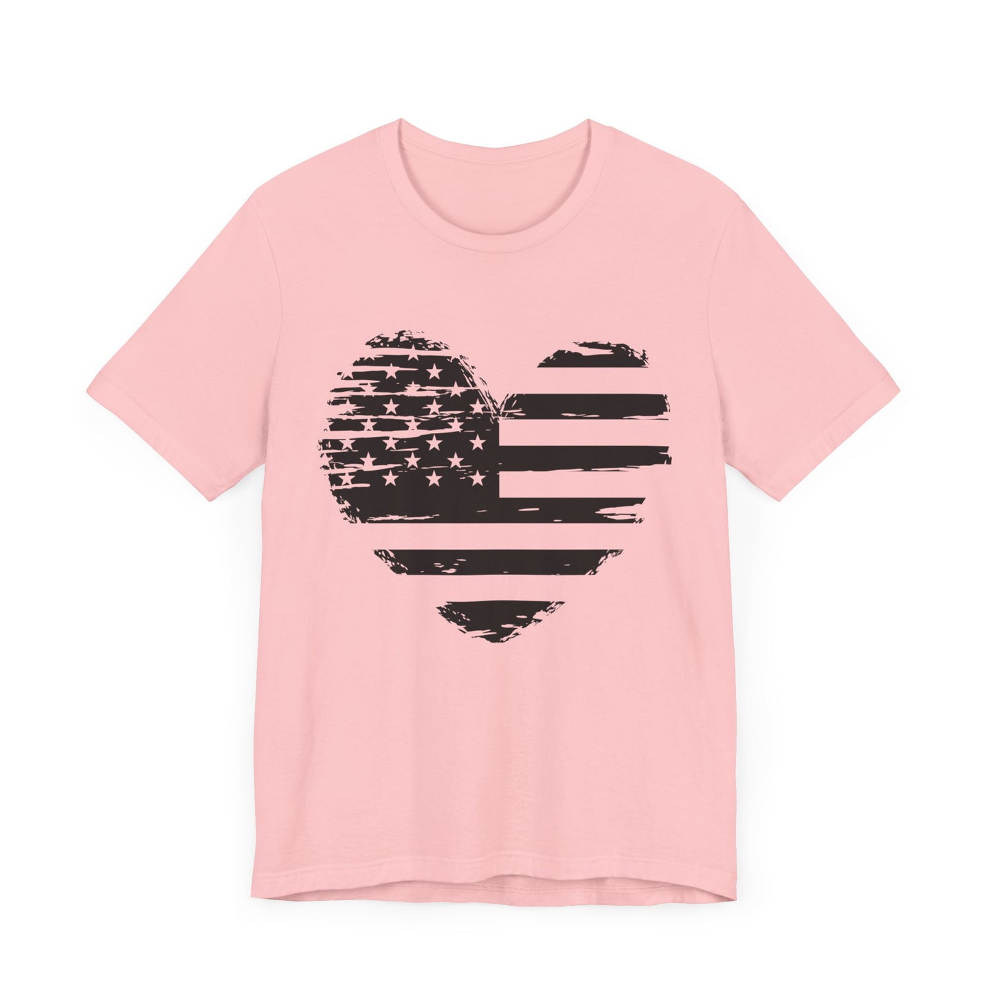 Heart flag Jersey Short Sleeve Tee