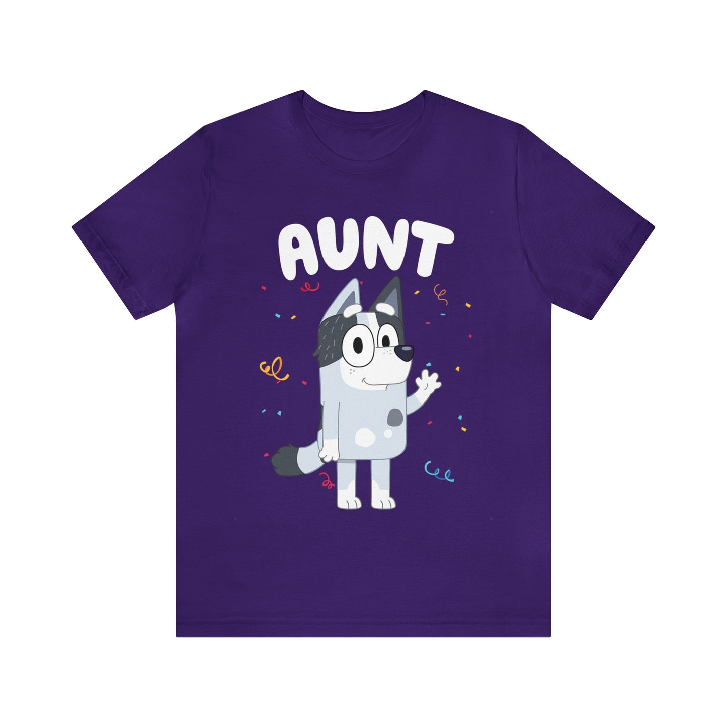 Aunt Bluey Birthday short sleeve Tshirt