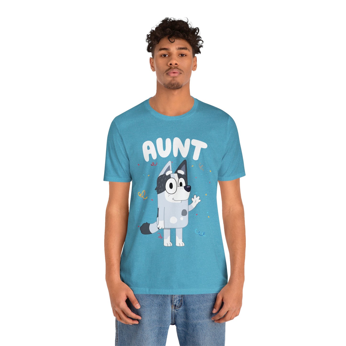 Aunt Bluey Birthday short sleeve Tshirt