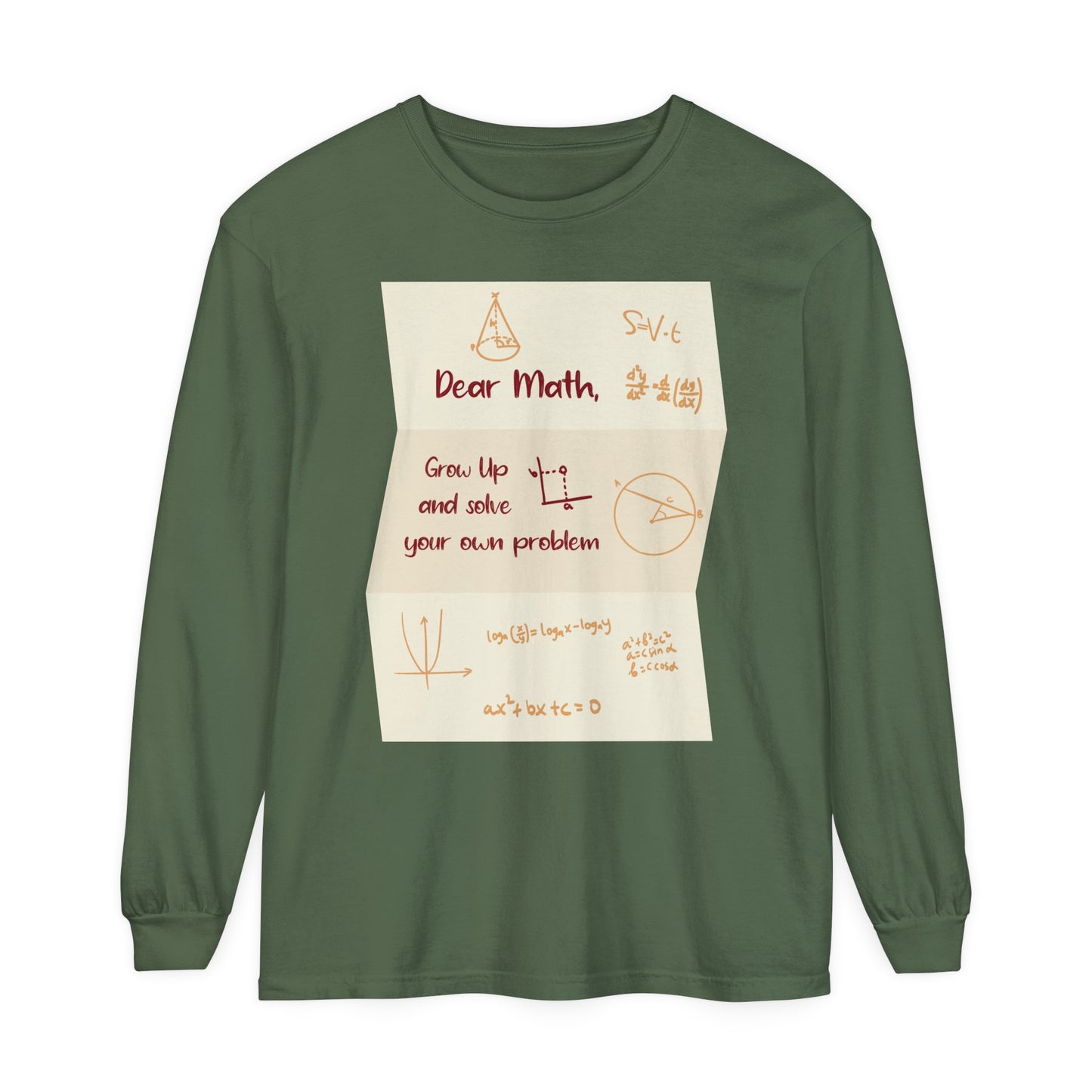 Dear Math Long Sleeve T-Shirt