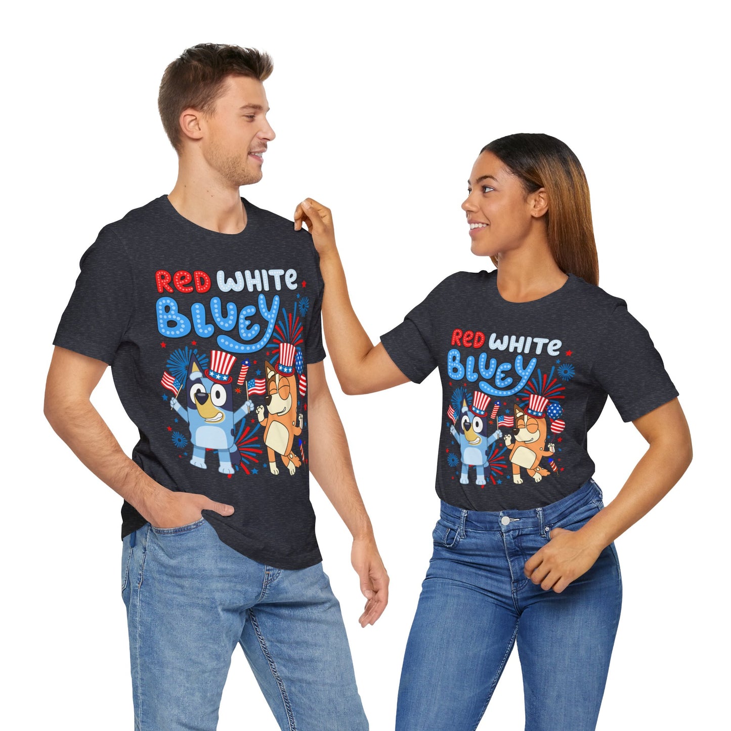 Red, White & Bluey Jersey Short Sleeve Tee