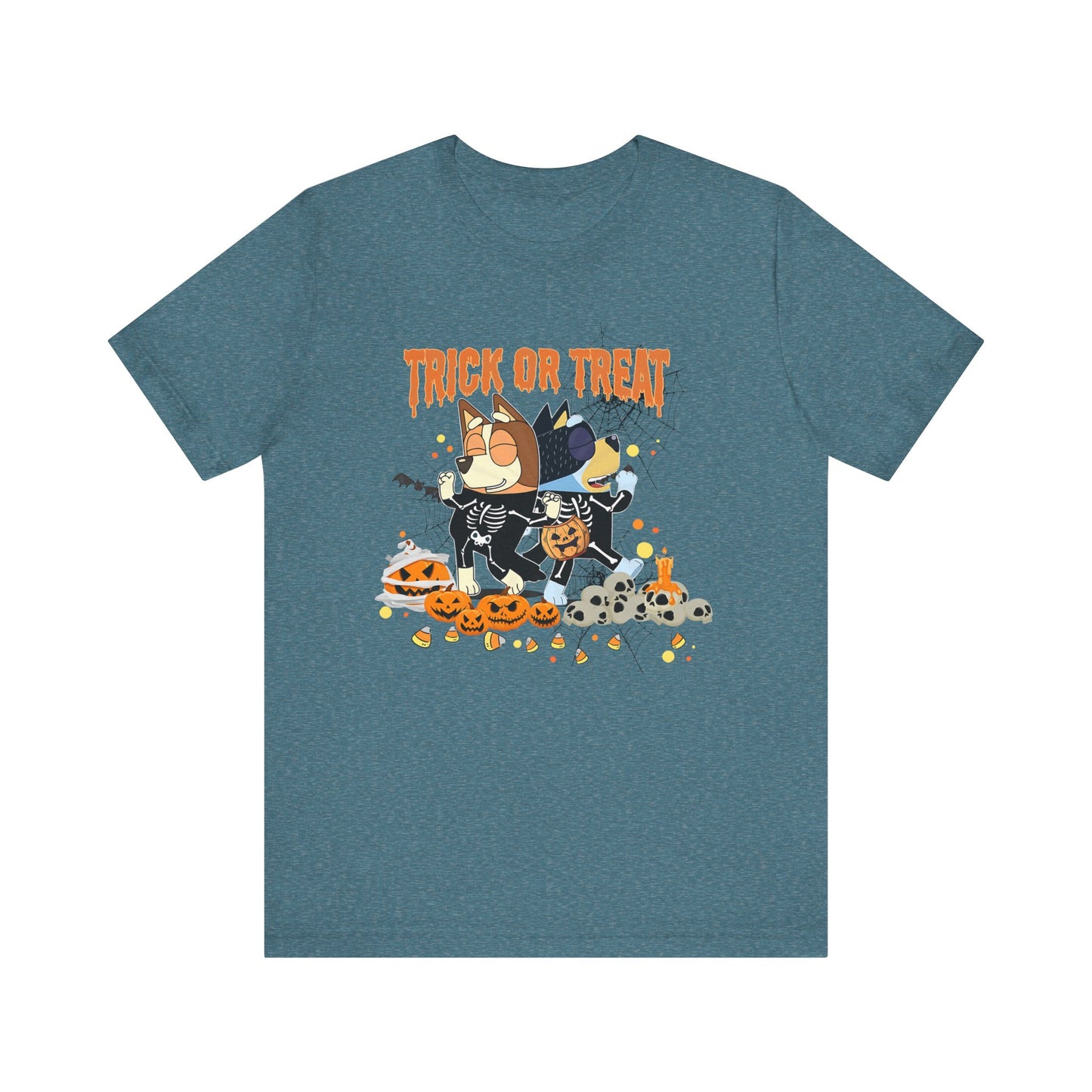 Trick or Treat with Chili and Bandit Jersey Short Sleeve Tee