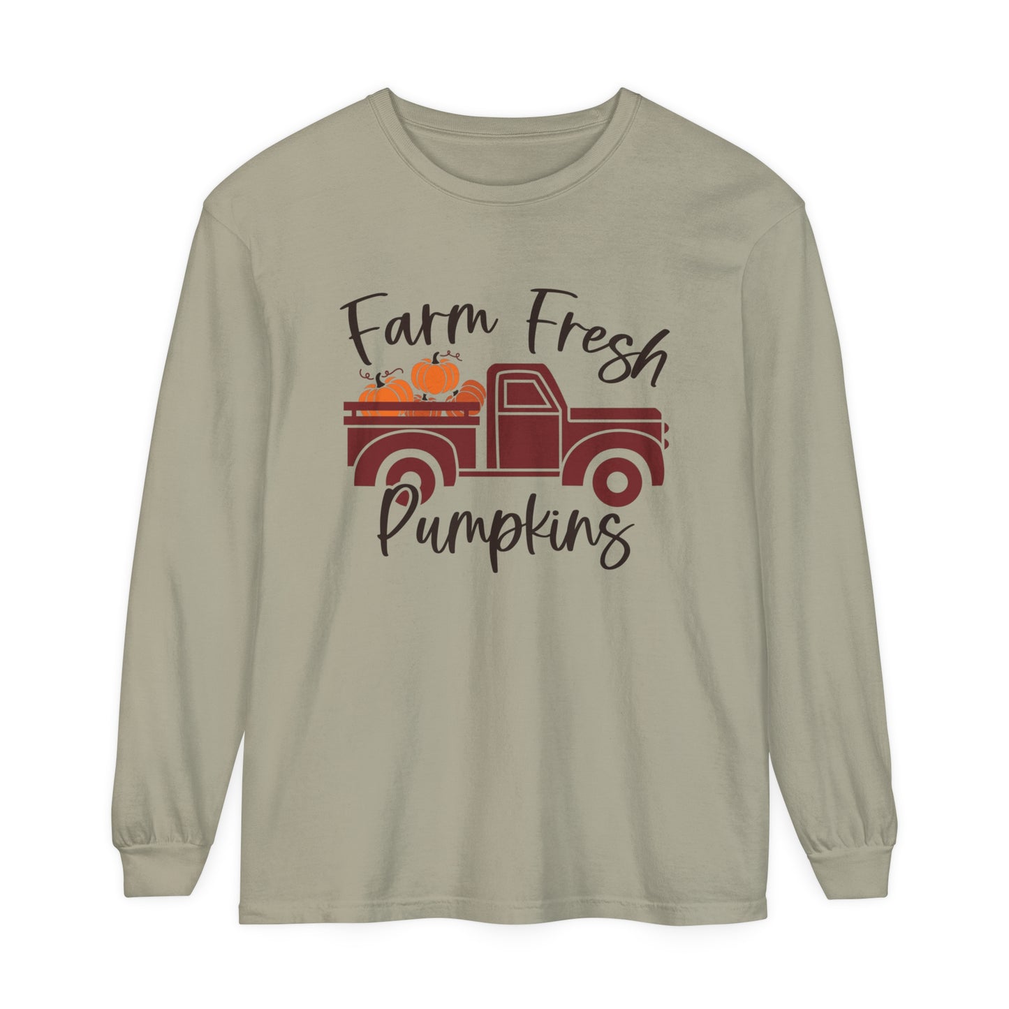 Farm Fresh Pumpkins Long Sleeve T-Shirt