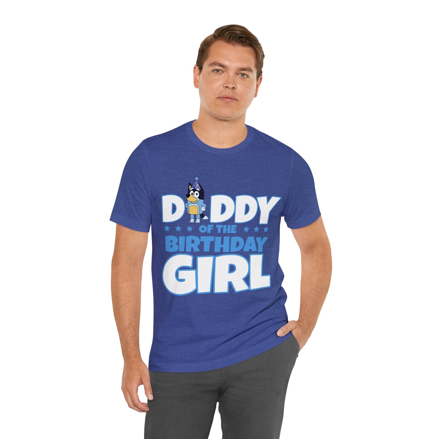 Dad of the birthday girl Bluey Birthday short sleeve Tshirt