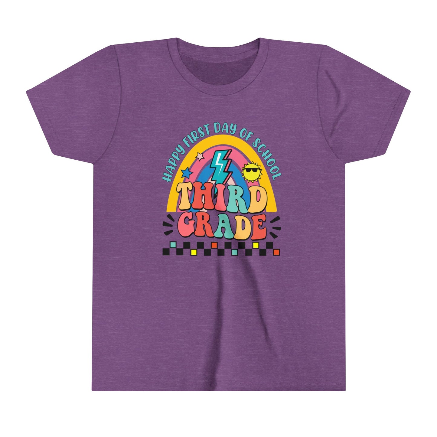Happy First Day of School - 3rd Grade Youth Short Sleeve Tee