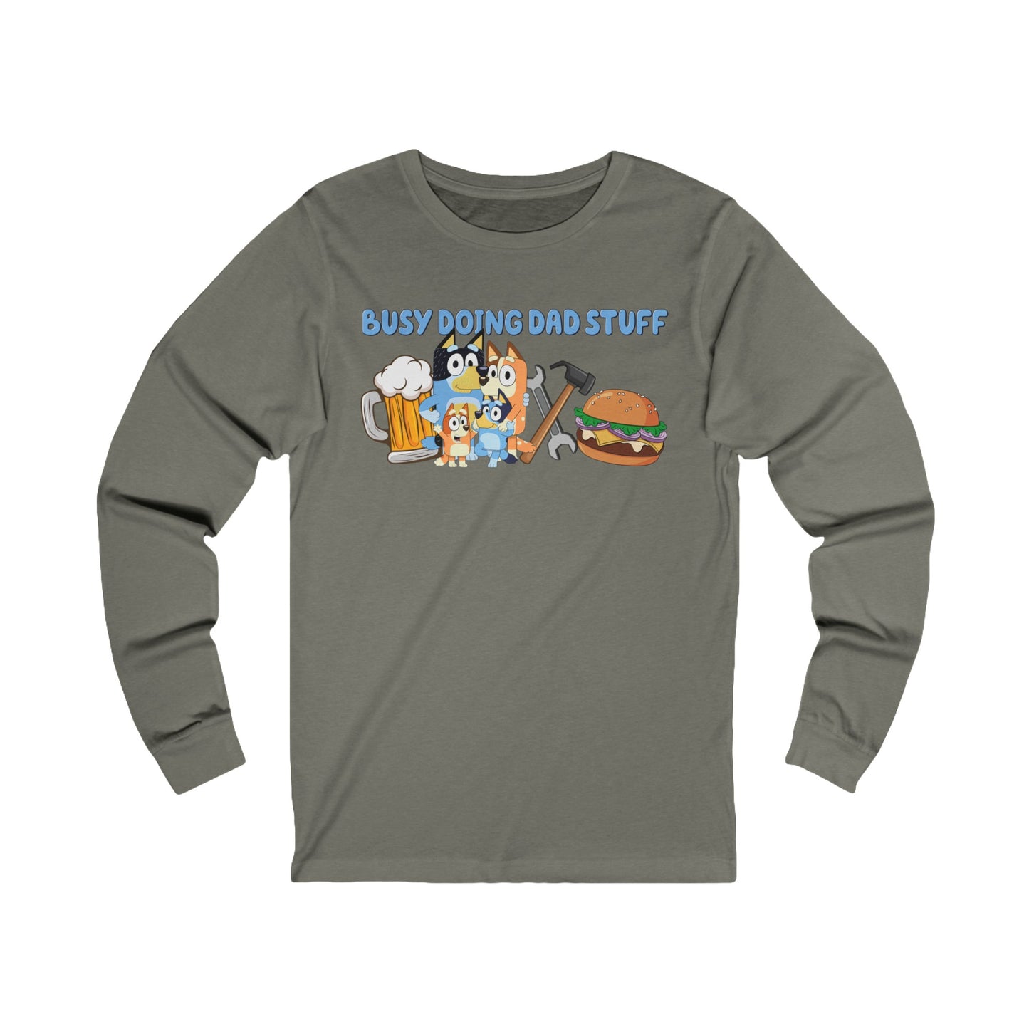 Busy Doing Dad Stuff Long Sleeve Tshirt