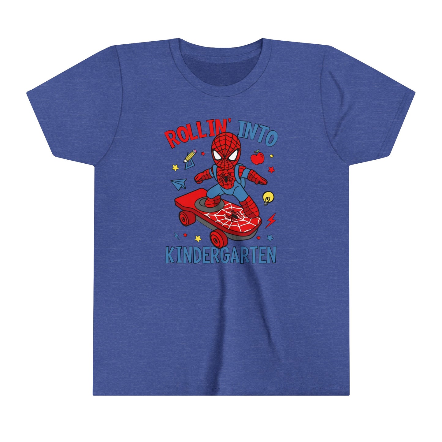 Rollin' Into Kindergarten Youth Short Sleeve Tee