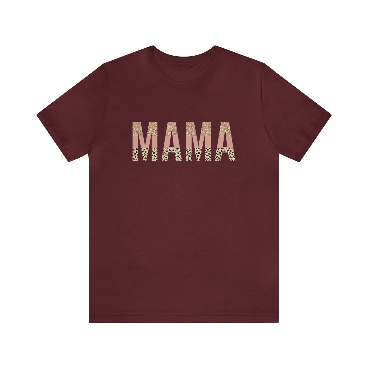 MAMA Leopard print short sleeve tshirt