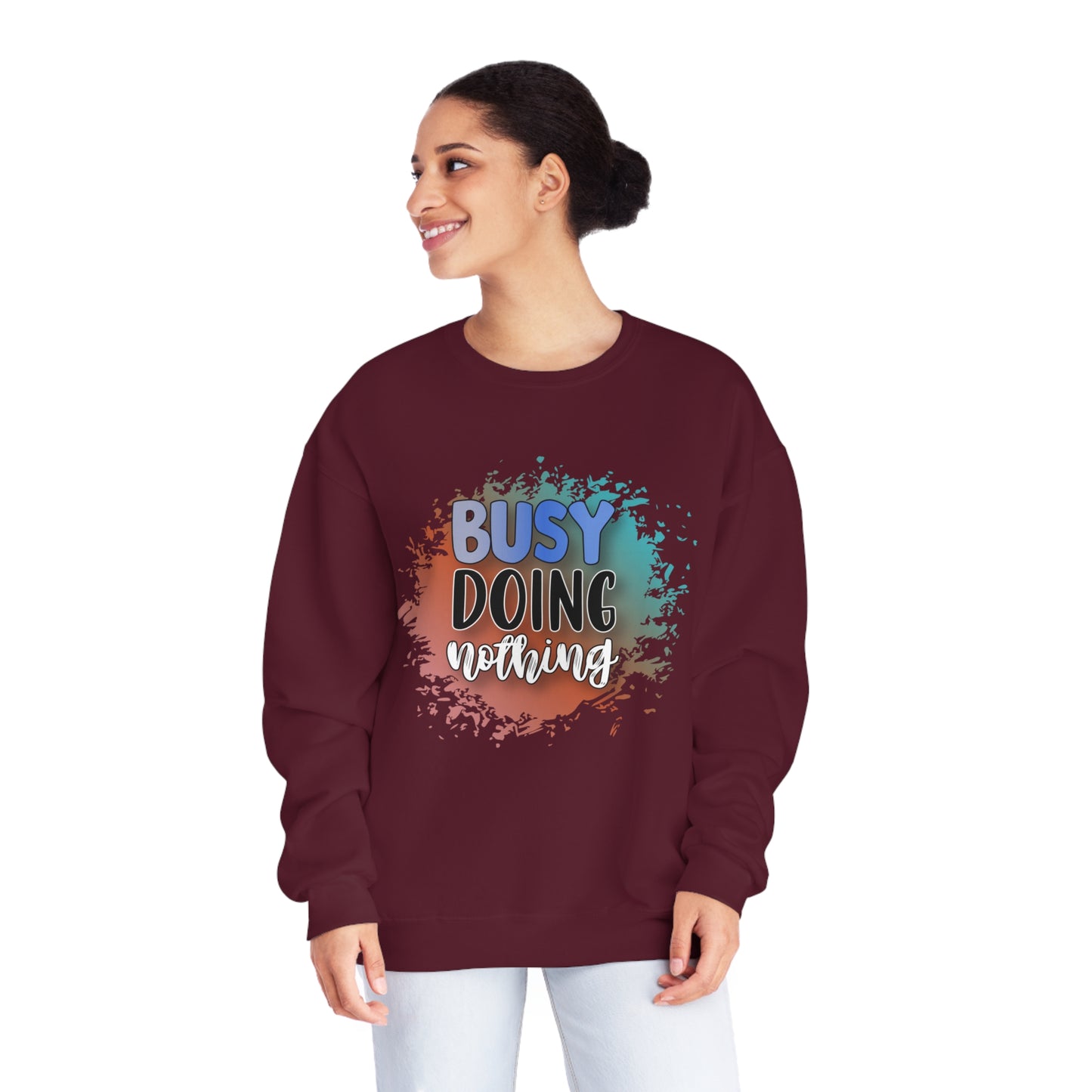 Busy Doing Nothing Crewneck Sweatshirt