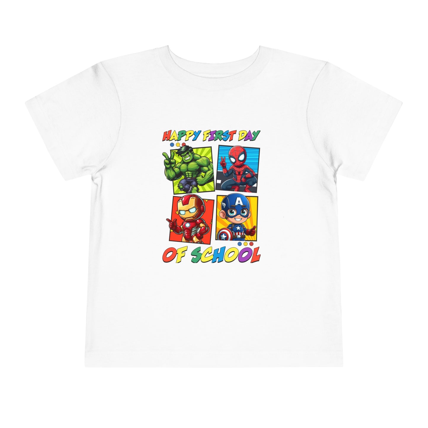 Happy First Day of School Toddler Short Sleeve Tee