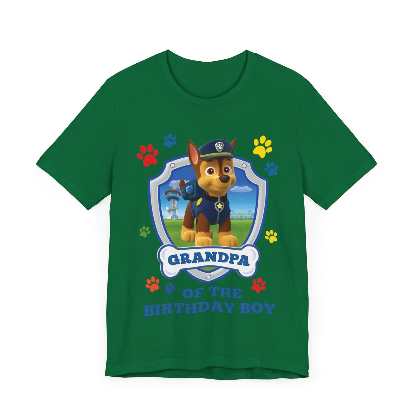 Grandpa of the Birthday Boy Jersey Short Sleeve Tee