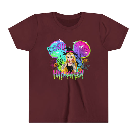 Rapunzel Boo! Halloween Youth Short Sleeve Tee