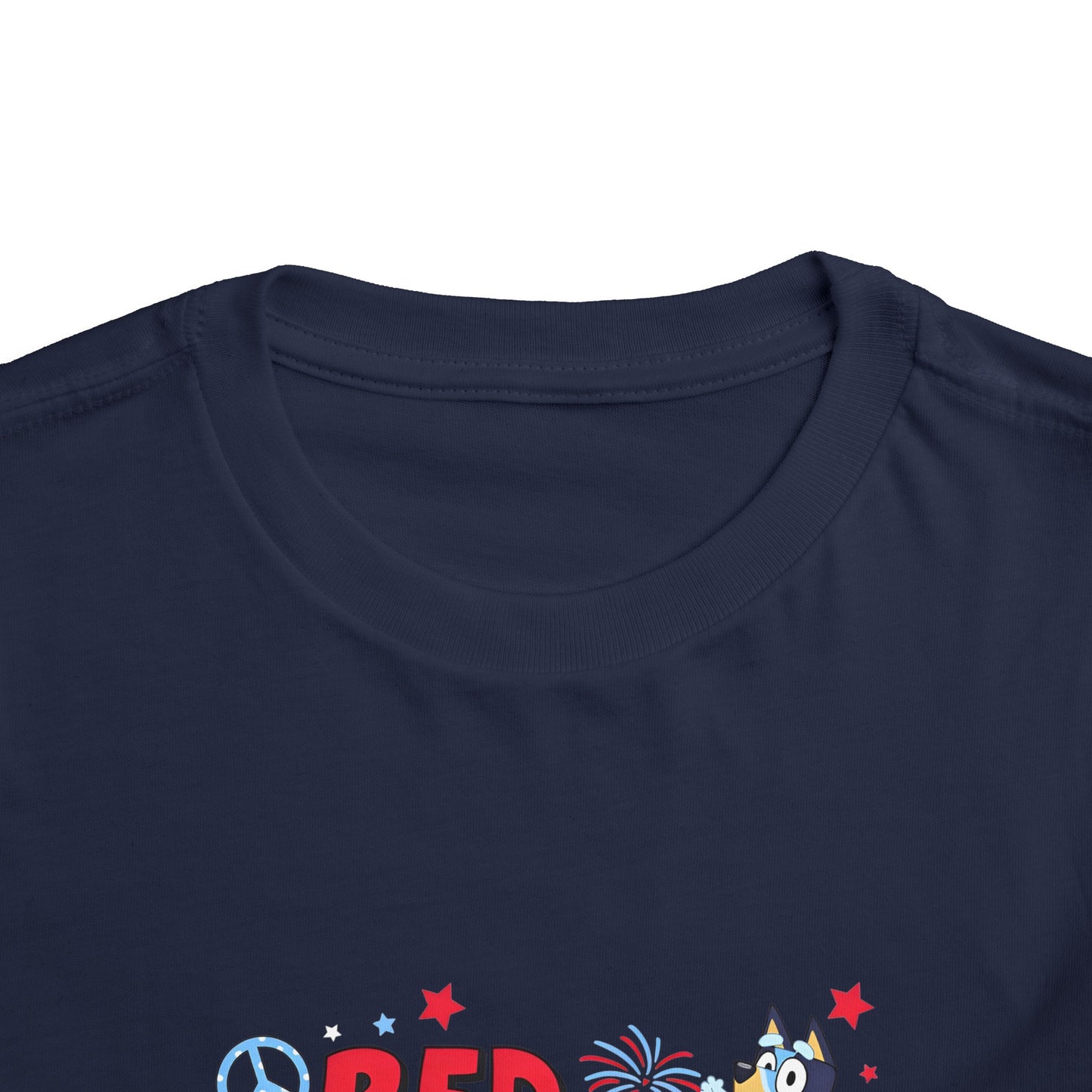 Red, White & Bluey Toddler Short Sleeve Tee