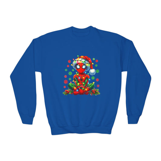 Spidey Christmas Youth Crewneck Sweatshirt