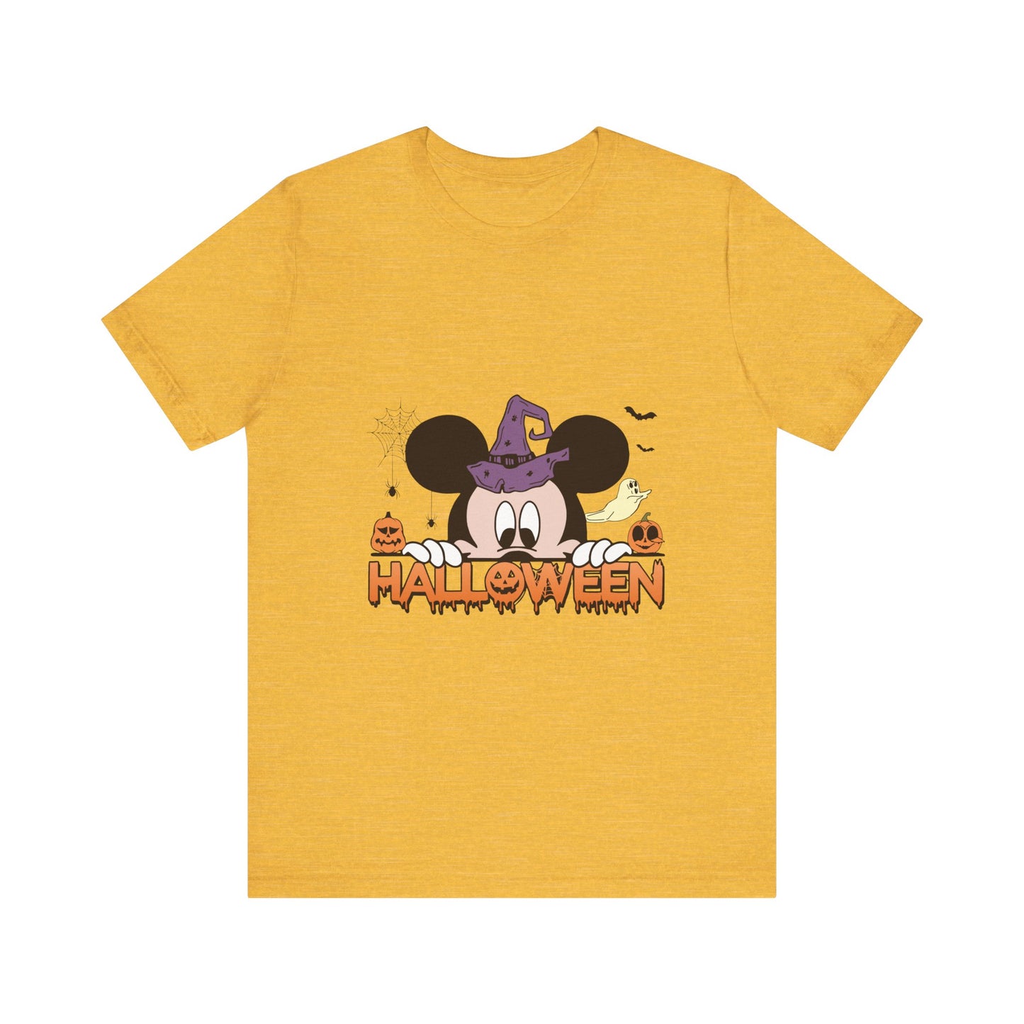 Mickey Halloween (front and back) Jersey Short Sleeve Tee