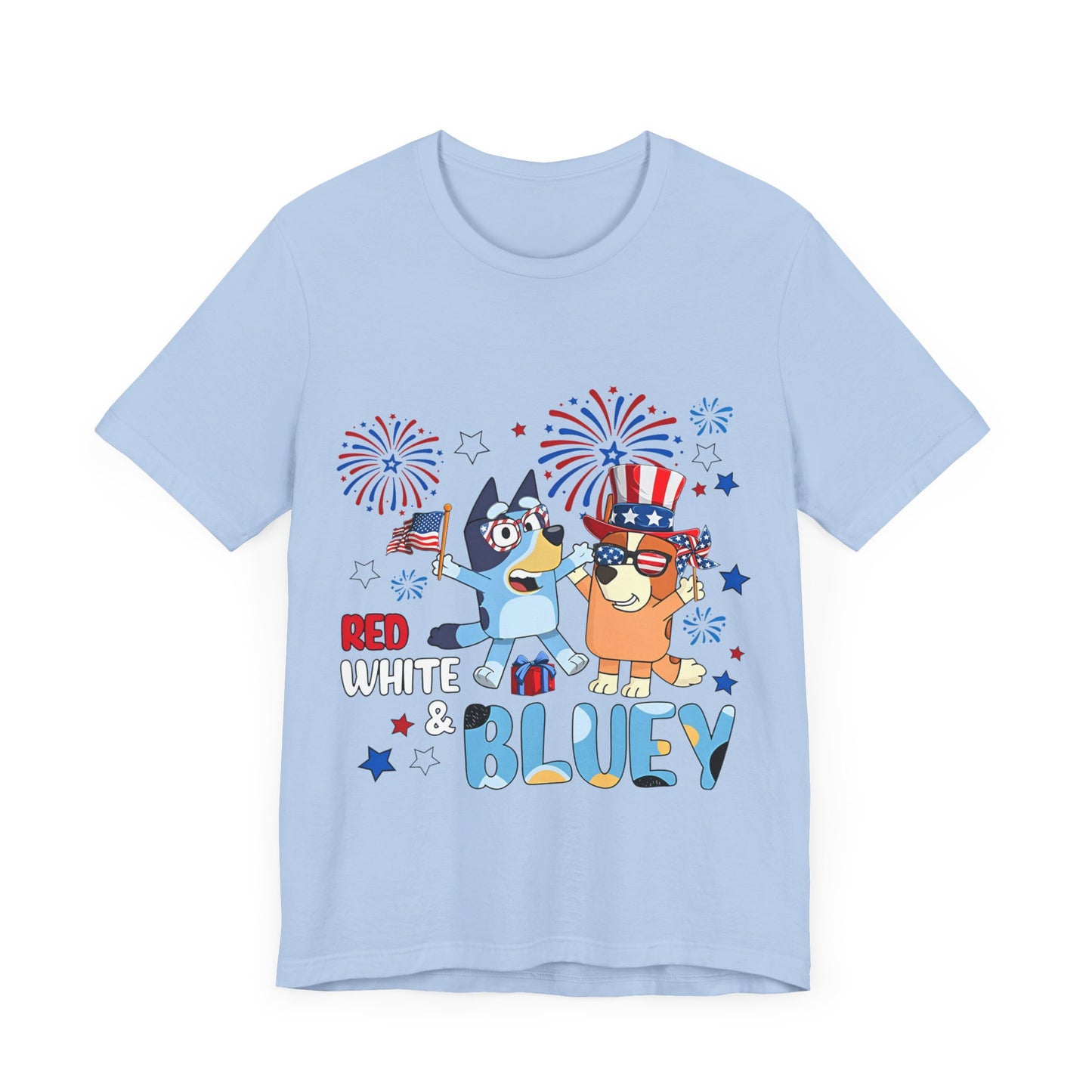 Red, White & Bluey Jersey Short Sleeve Tee