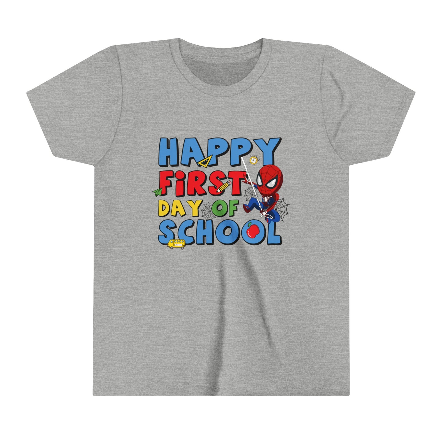 Happy First Day of School Youth Short Sleeve Tee