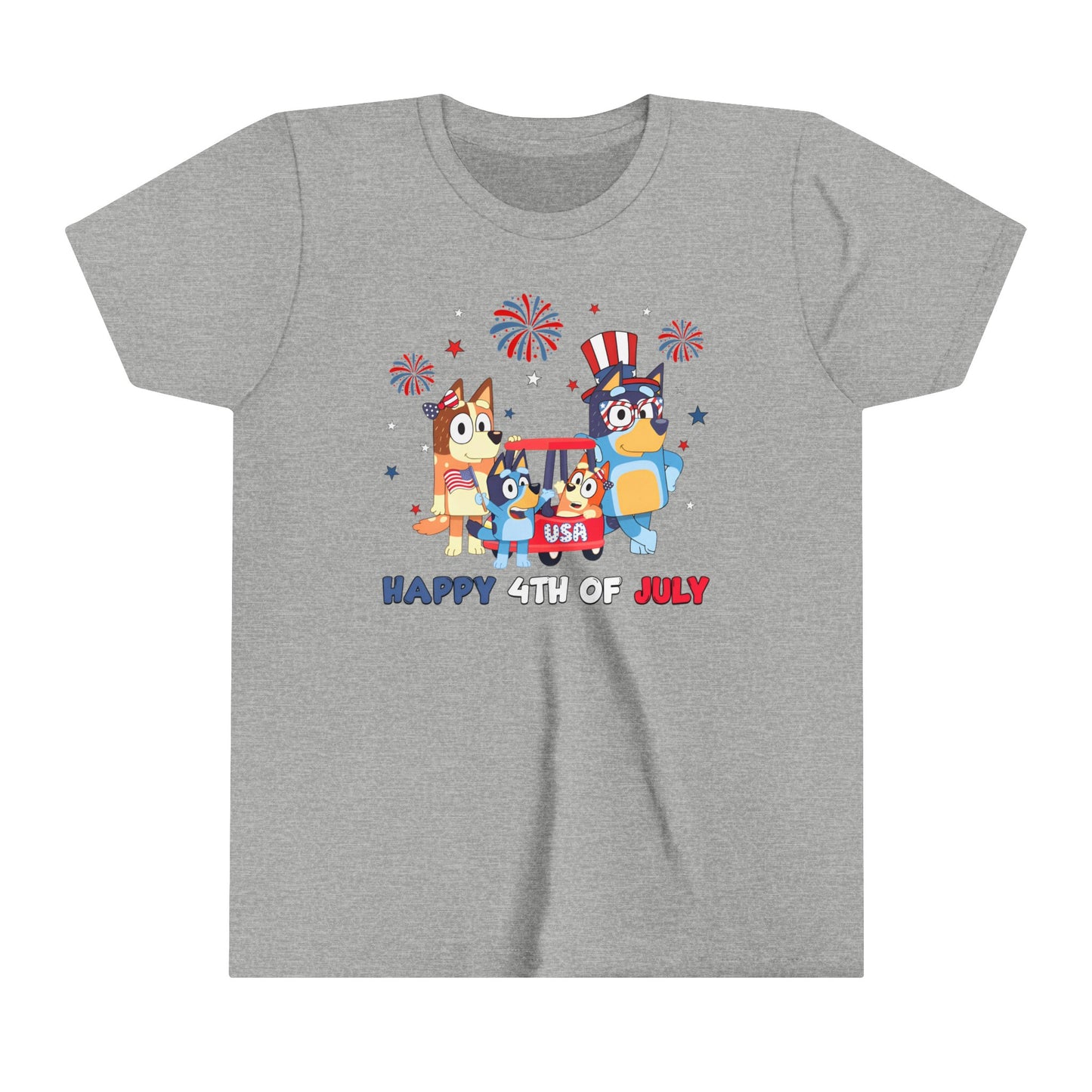 Happy 4th of July Youth Short Sleeve Tee