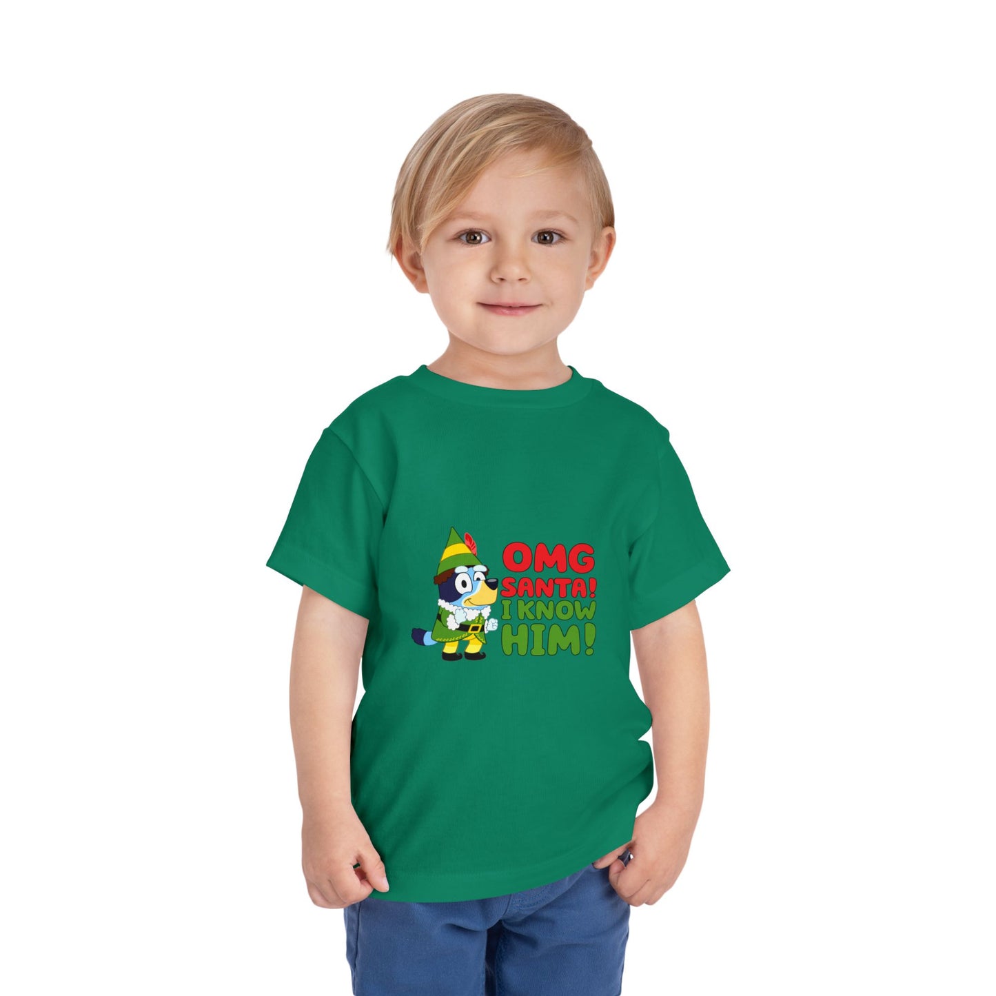 OMG Santa I know him Toddler Short Sleeve Tee