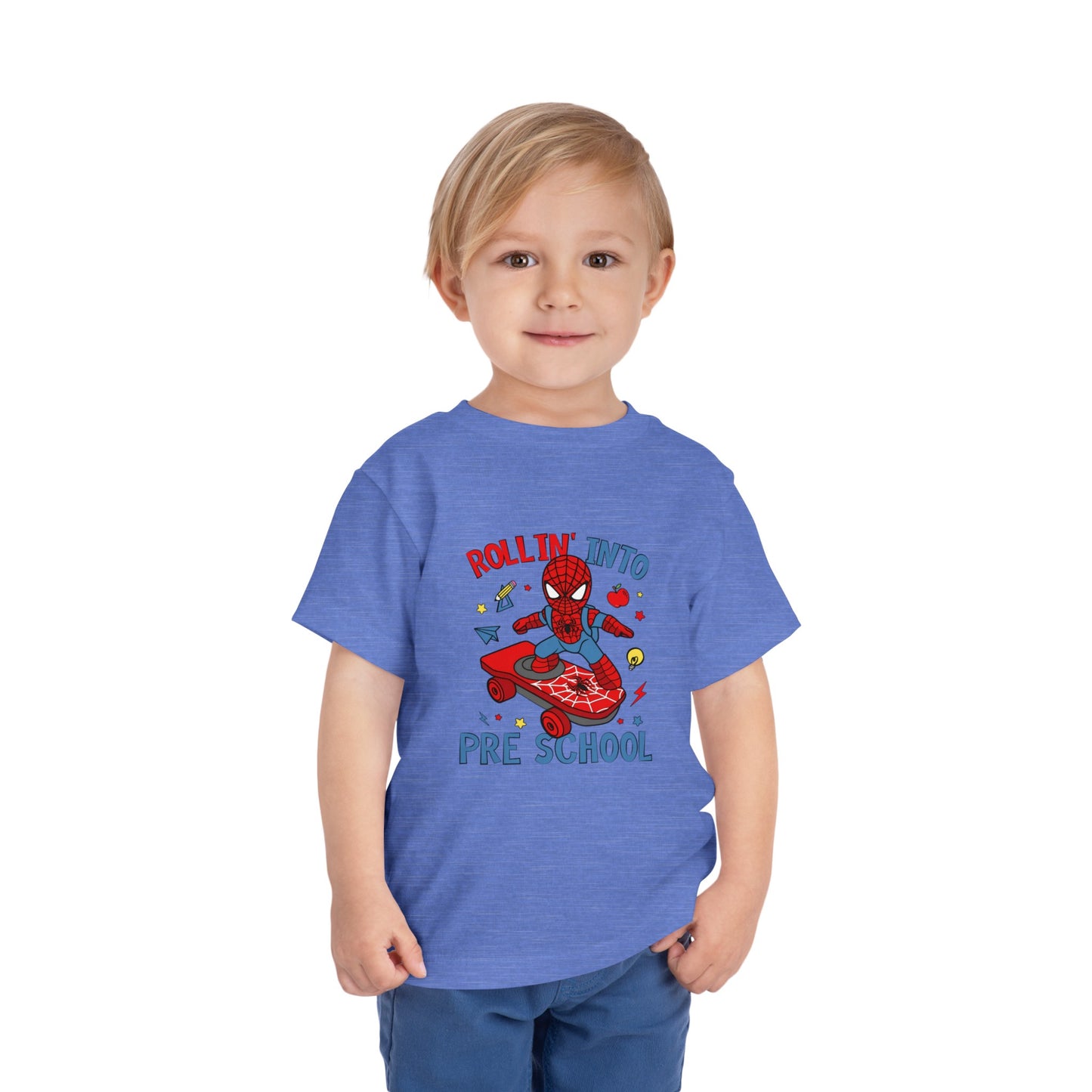 Rollin' Into Preschool Toddler Short Sleeve Tee
