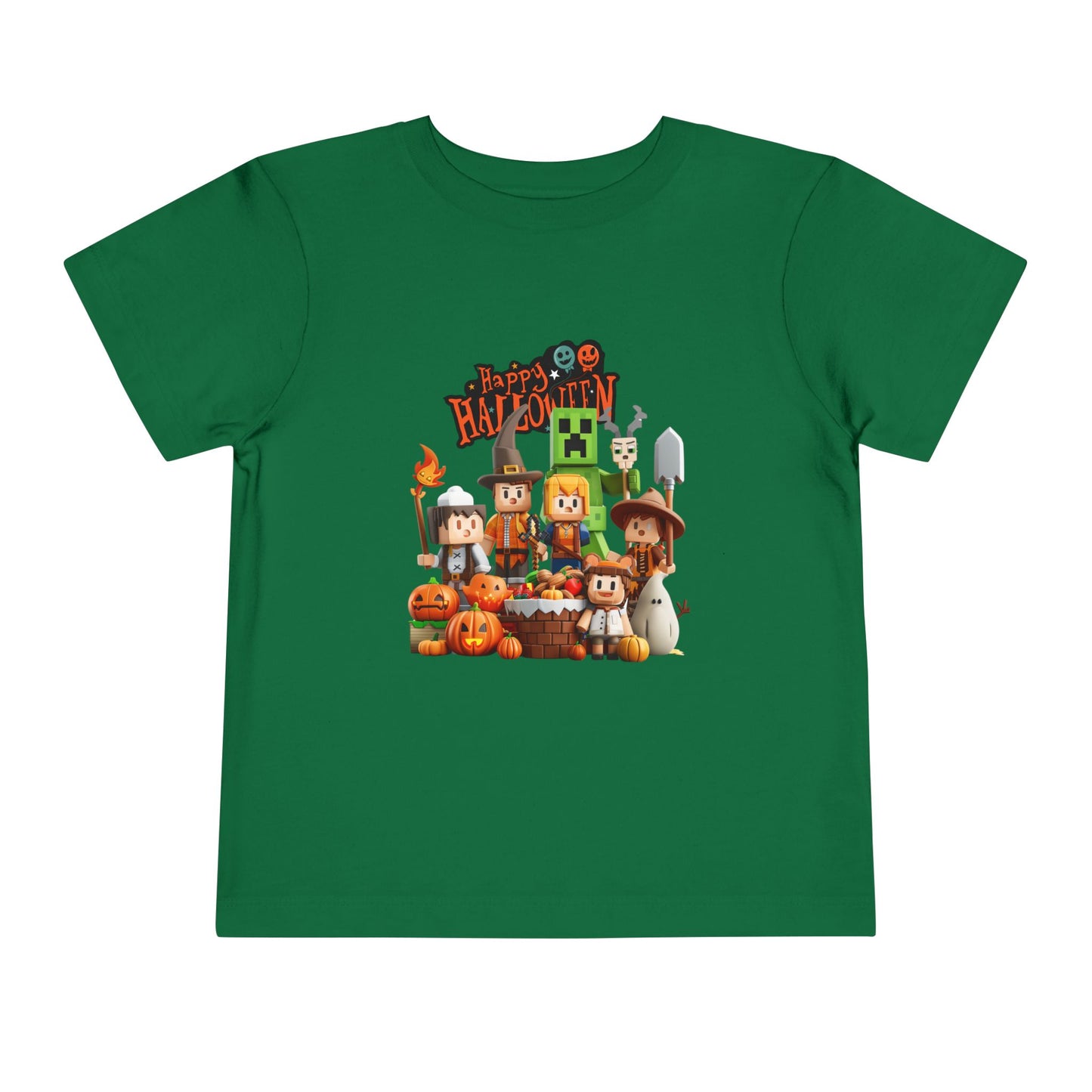 Minecraft Happy Halloween Toddler Short Sleeve Tee