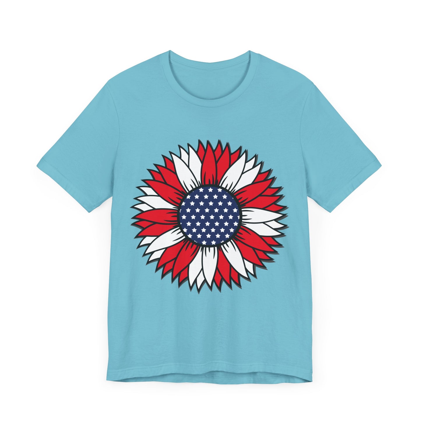 American Sunflower Jersey Short Sleeve Tee
