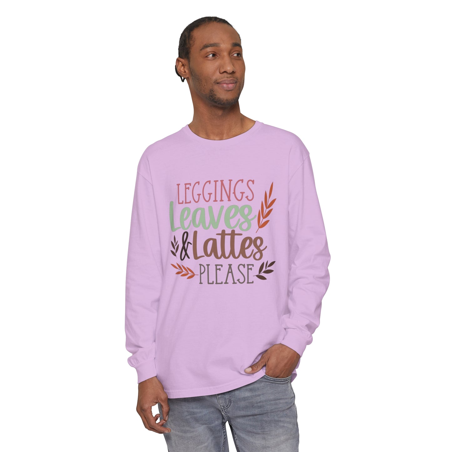 Leggings, Leaves & Lattes Please Long Sleeve T-Shirt