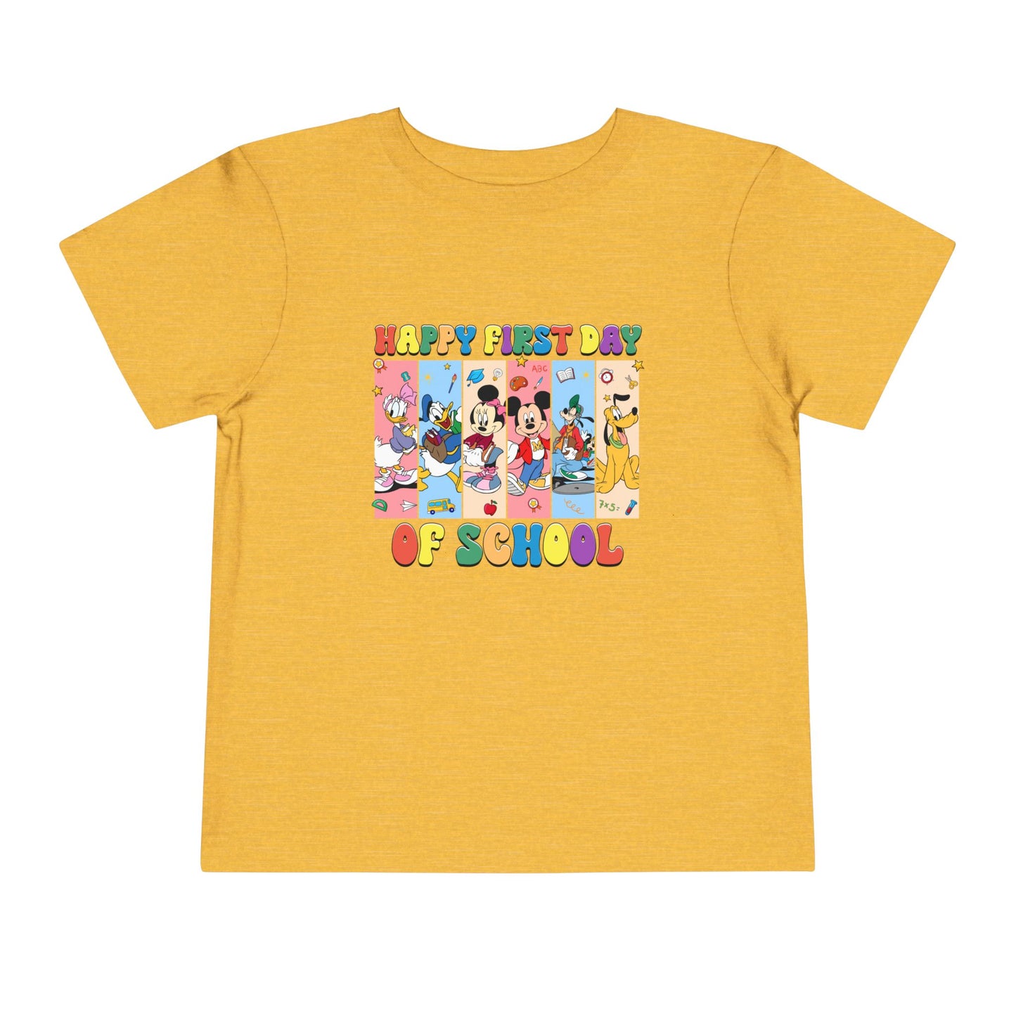 Happy First Day of School Toddler Short Sleeve Tee