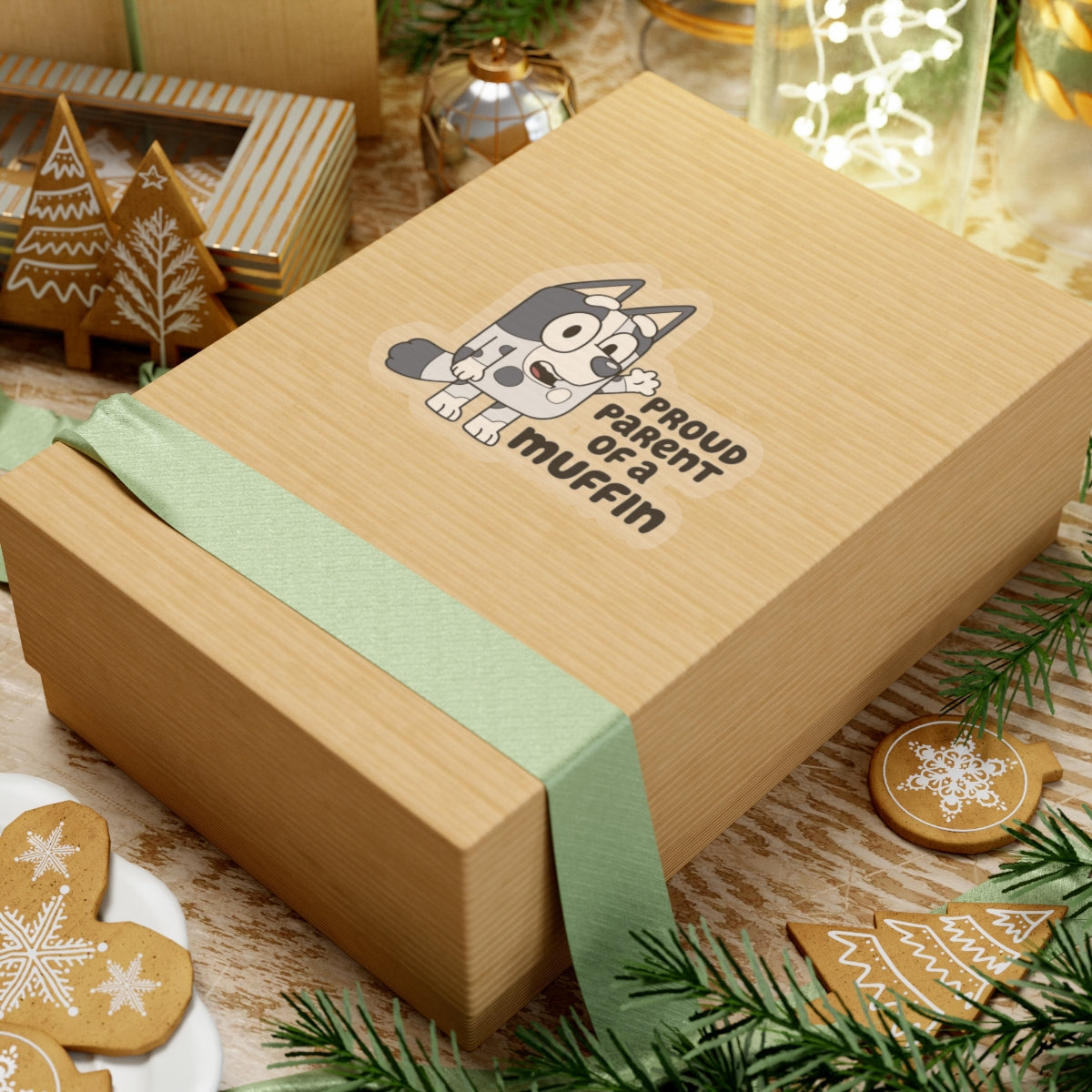 Proud Parent of a Muffin Kiss-Cut Stickers