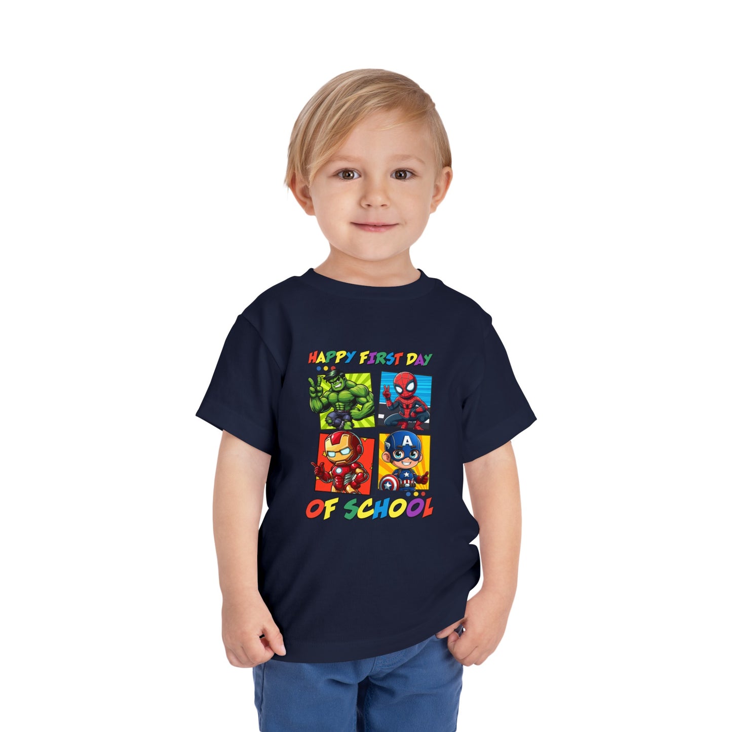 Happy First Day of School Toddler Short Sleeve Tee