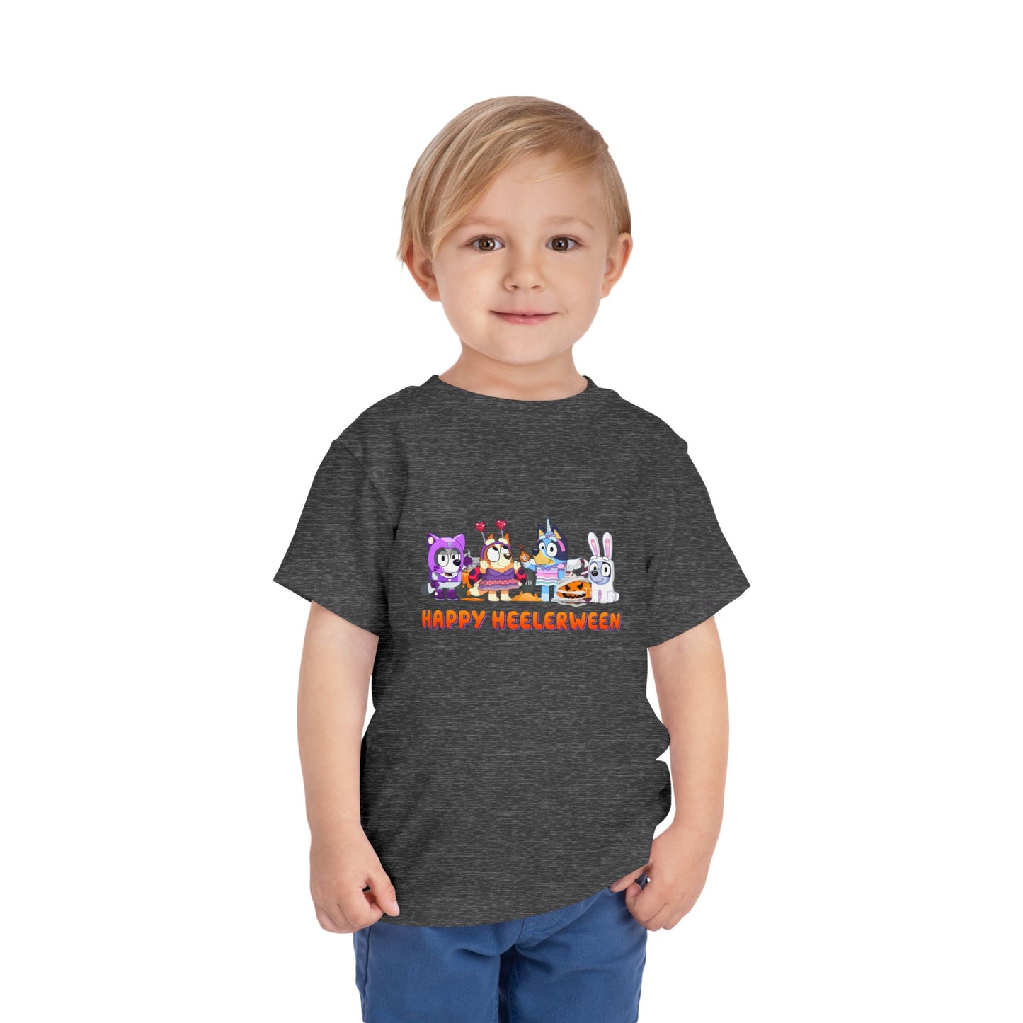 Happy Heelerween Toddler Short Sleeve Tee