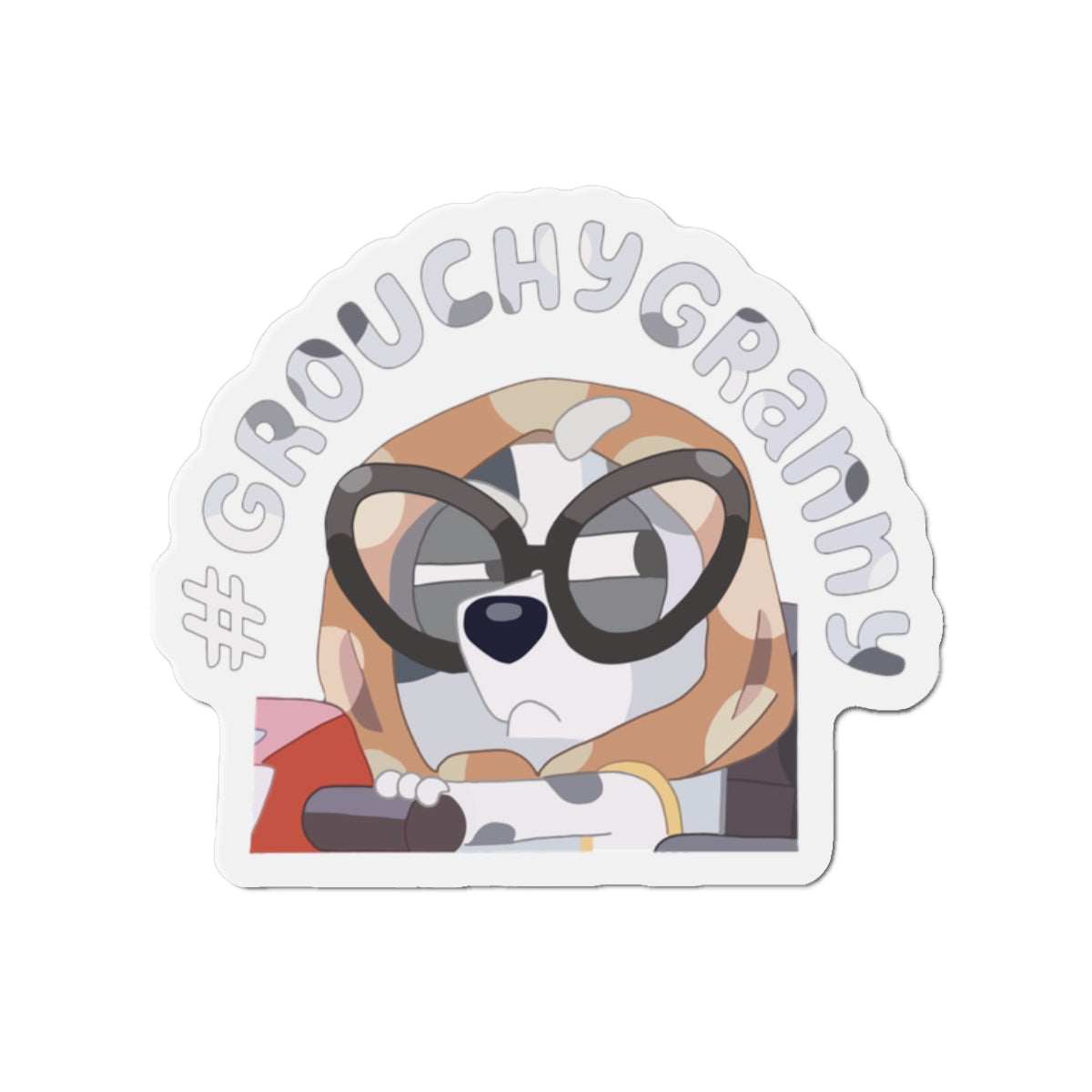 Grouchy Granny Die-Cut Magnets