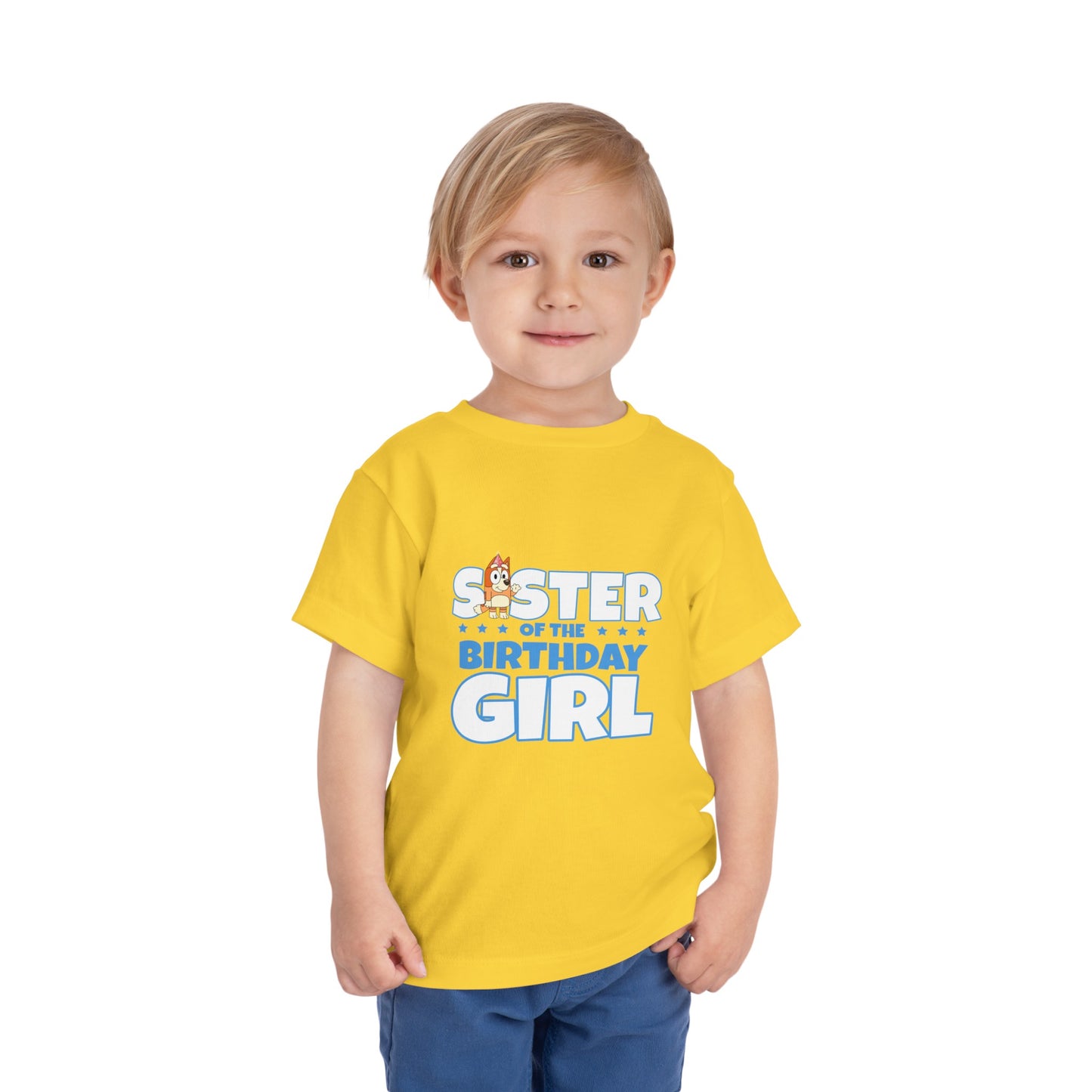 Sister of the Birthday Girl Toddler Short Sleeve Tee