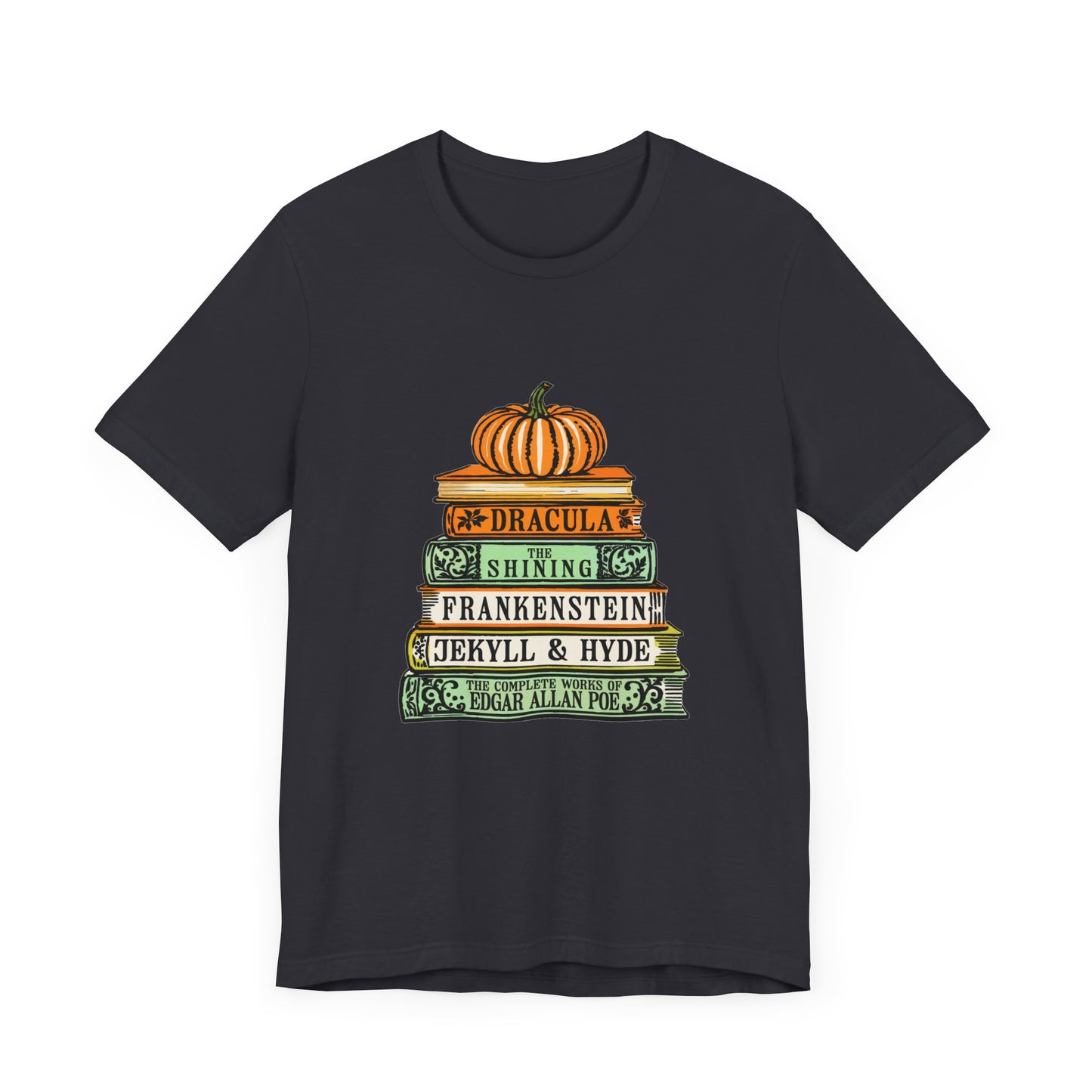 Horror Books Jersey Short Sleeve Tee
