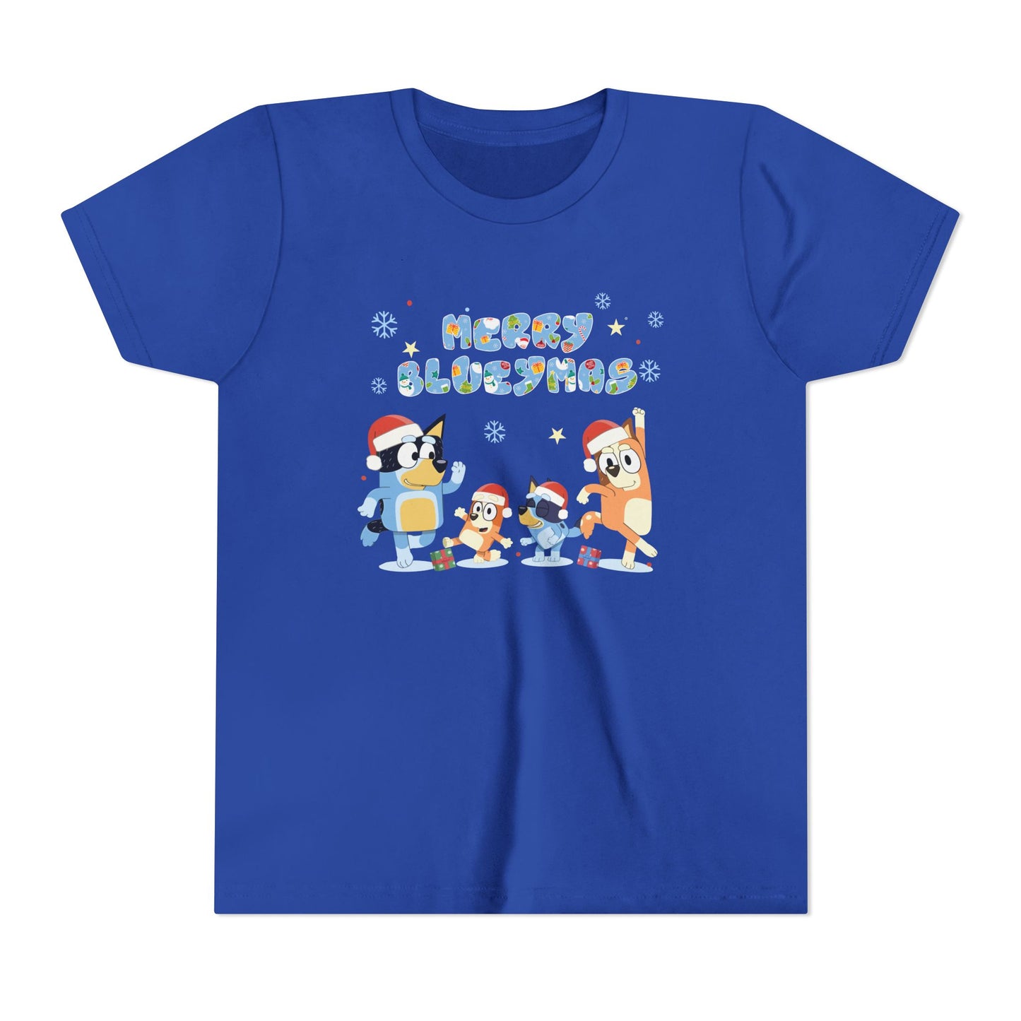 Merry Blue-y-mas Youth Short Sleeve Tee