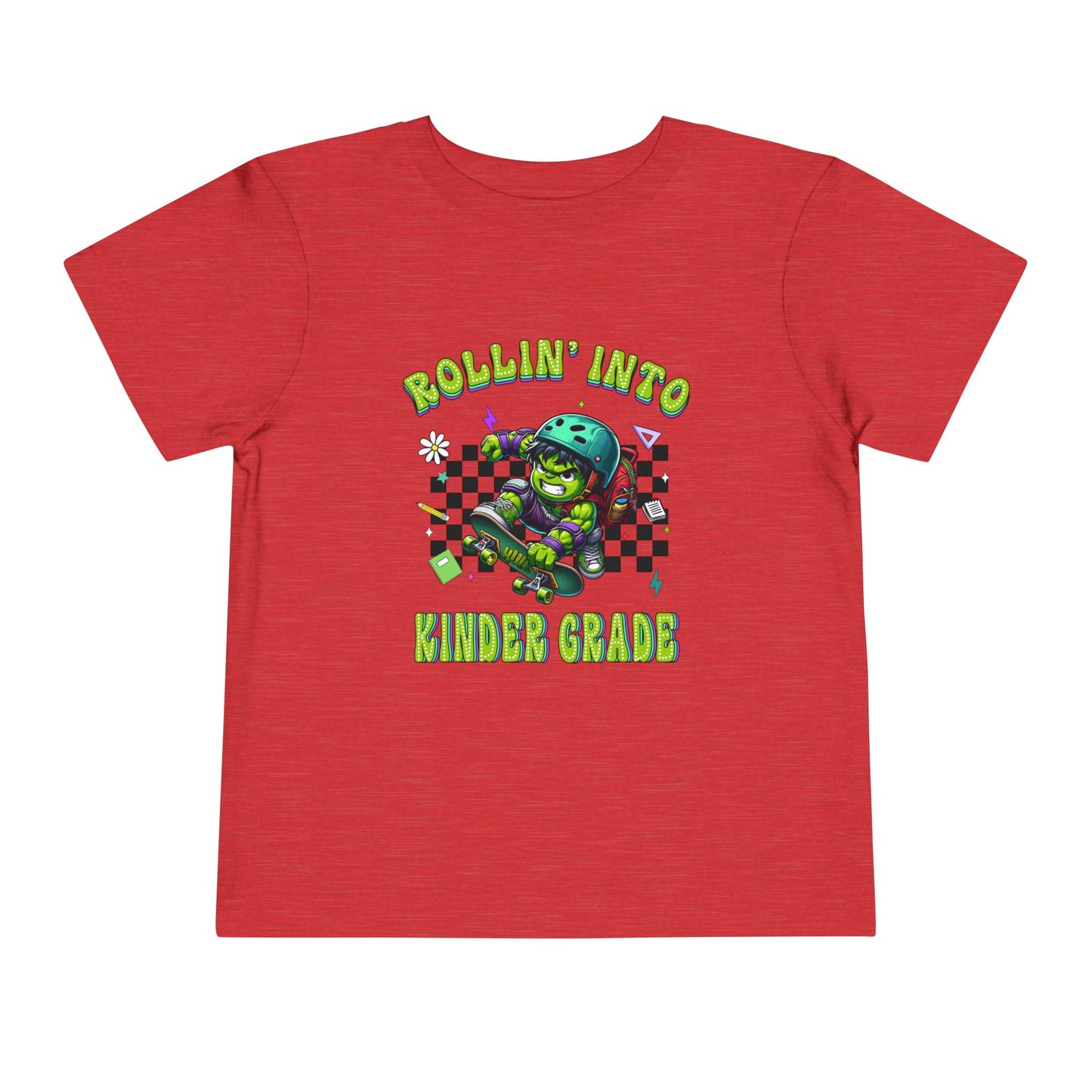 HULK - Rollin' Into Kinder Grade Toddler Short Sleeve Tee